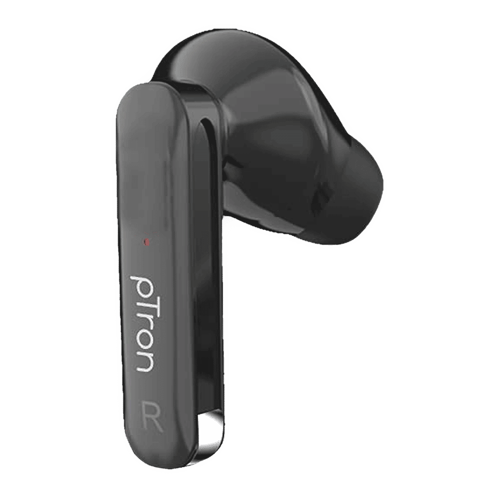 pTron Bassbuds Duo 140318113 TWS Earbuds with Passive Noise Cancellation (IPX4 Water Resistant, 32 Hours Playtime, Black)_7