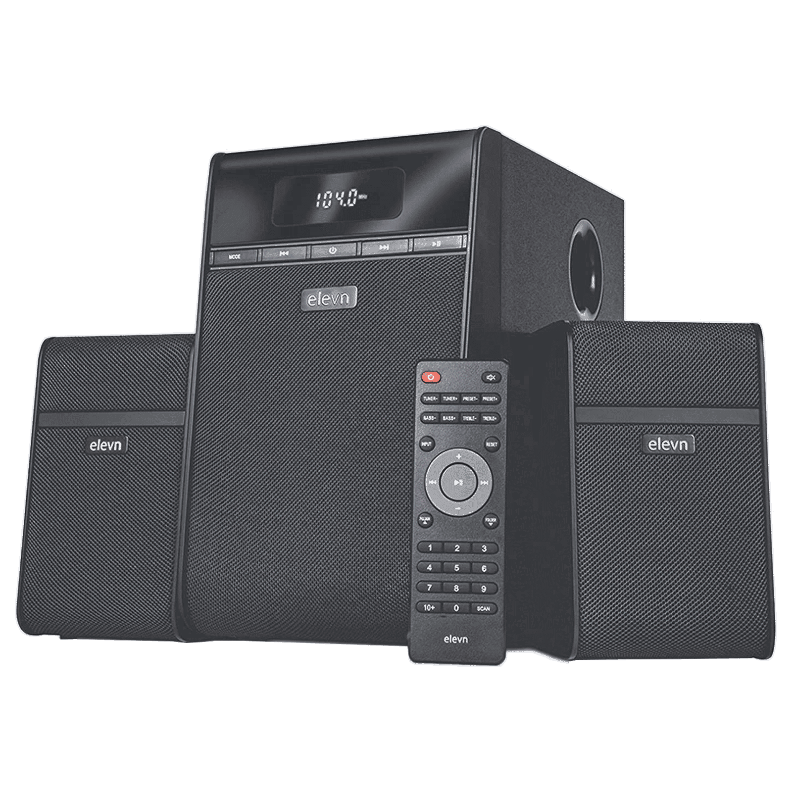 elevn Aura 80W Multimedia Speaker (Surround Sound, 2.1 Channel, Black) elevn Aura 80W Multimedia Speaker (Surround Sound, 2.1 Channel, Black)_1