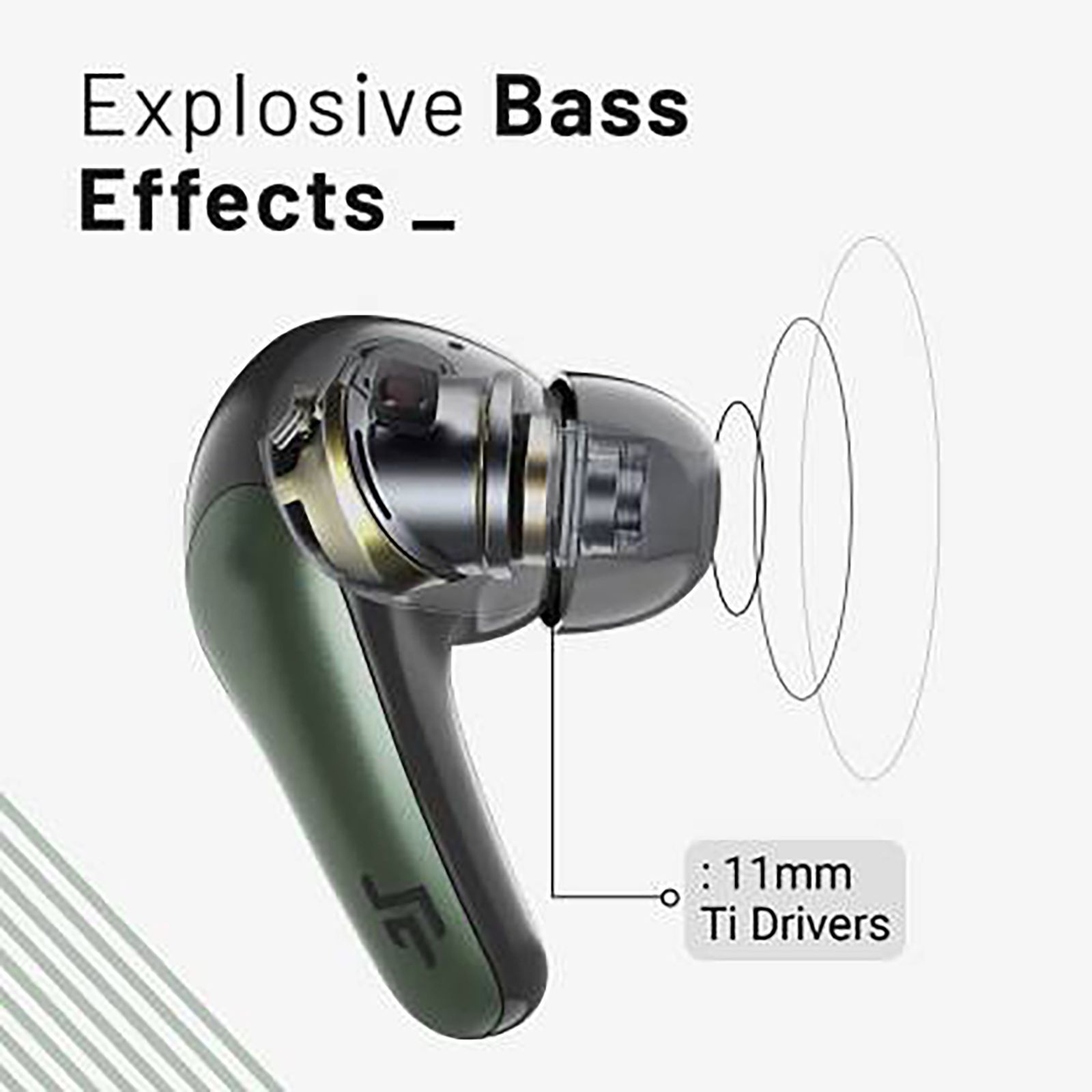 CROSSBEATS Epic Lite TWS Earbuds with Active Noise Cancellation (IPX4 Water Resistant, 12 Hours Playback, Urban Green)_9