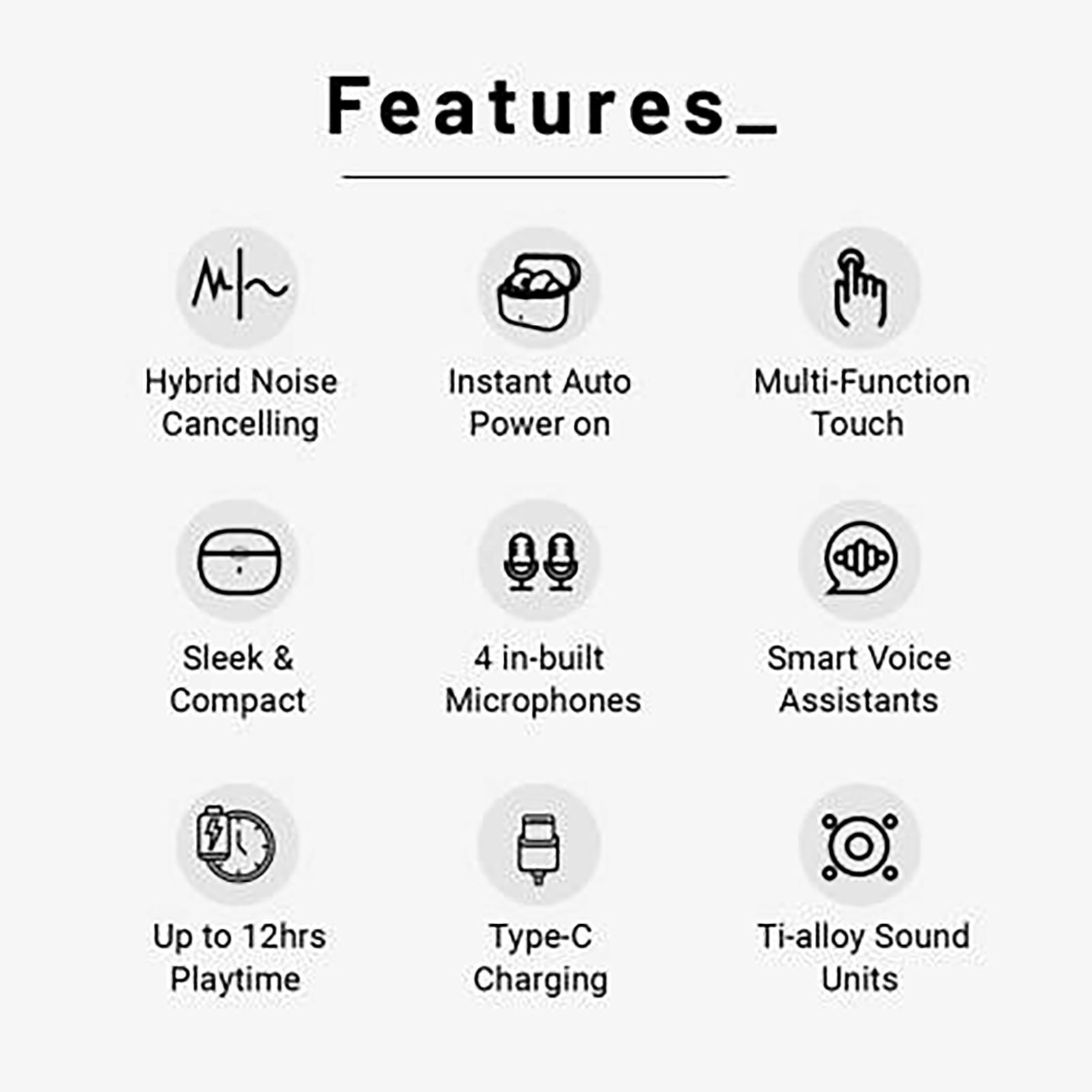 CROSSBEATS Epic Lite TWS Earbuds with Active Noise Cancellation (IPX4 Water Resistant, 12 Hours Playback, Urban Green)_7