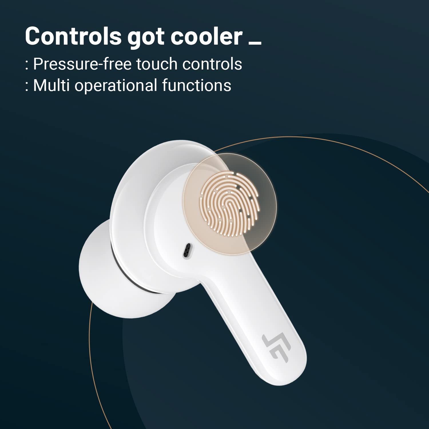 CROSSBEATS Neobuds TWS Earbuds with Environmental Noise Cancellation (IPX5 Water Resistant, 40 Hours Playback, White)_8