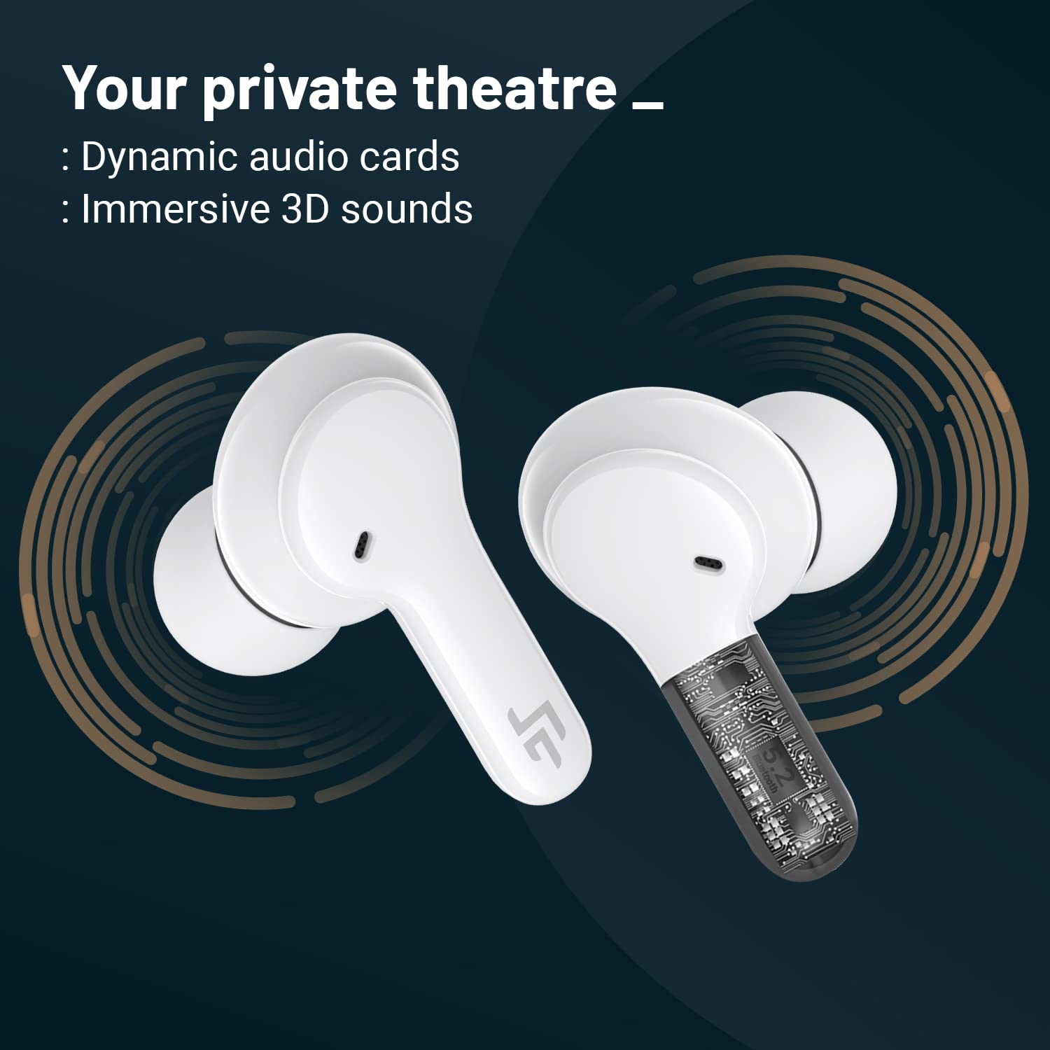 CROSSBEATS Neobuds TWS Earbuds with Environmental Noise Cancellation (IPX5 Water Resistant, 40 Hours Playback, White)_10