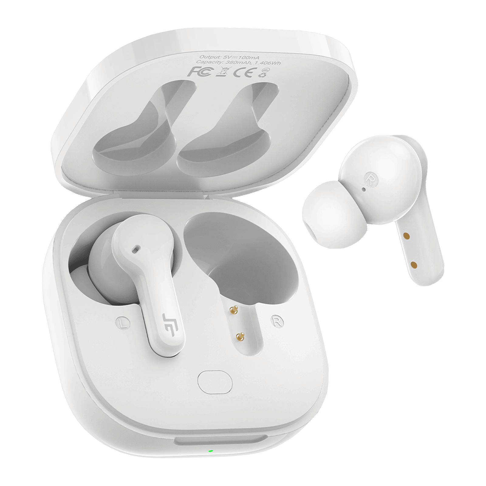 CROSSBEATS Neobuds TWS Earbuds with Environmental Noise Cancellation (IPX5 Water Resistant, 40 Hours Playback, White)_12