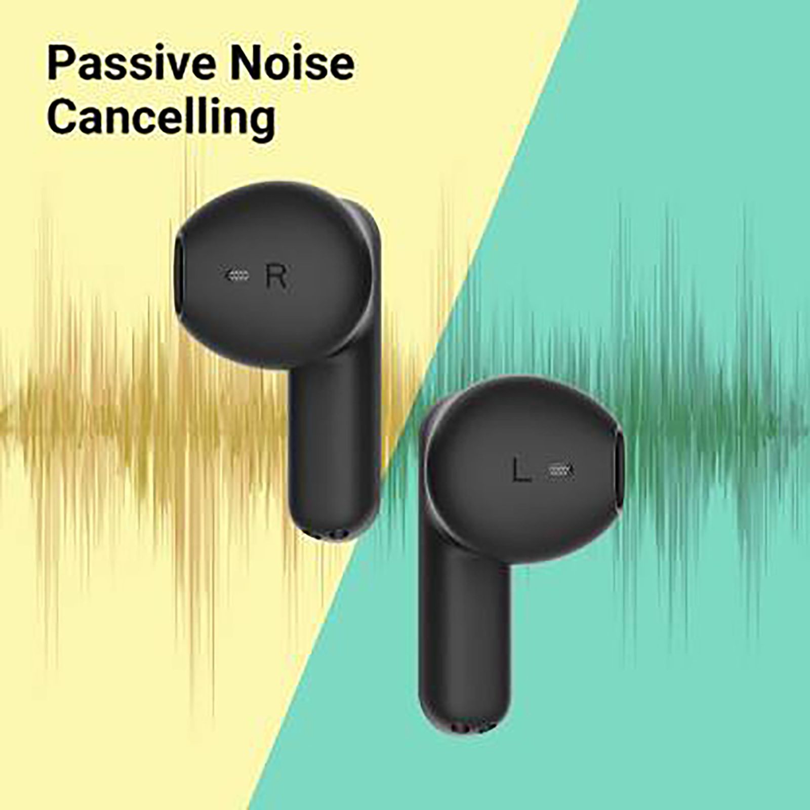 CROSSBEATS Airpop TWS Earbuds with Passive Noise Cancellation (IPX5 Water Resistant, 30 Hours Playback, Black)_7