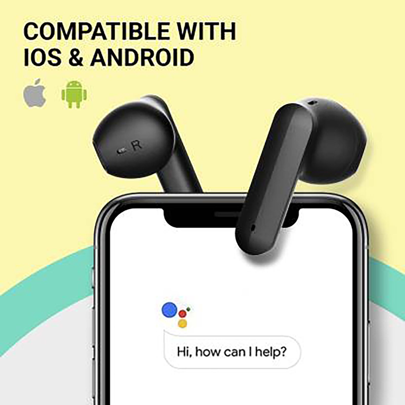 CROSSBEATS Airpop TWS Earbuds with Passive Noise Cancellation (IPX5 Water Resistant, 30 Hours Playback, Black)_9