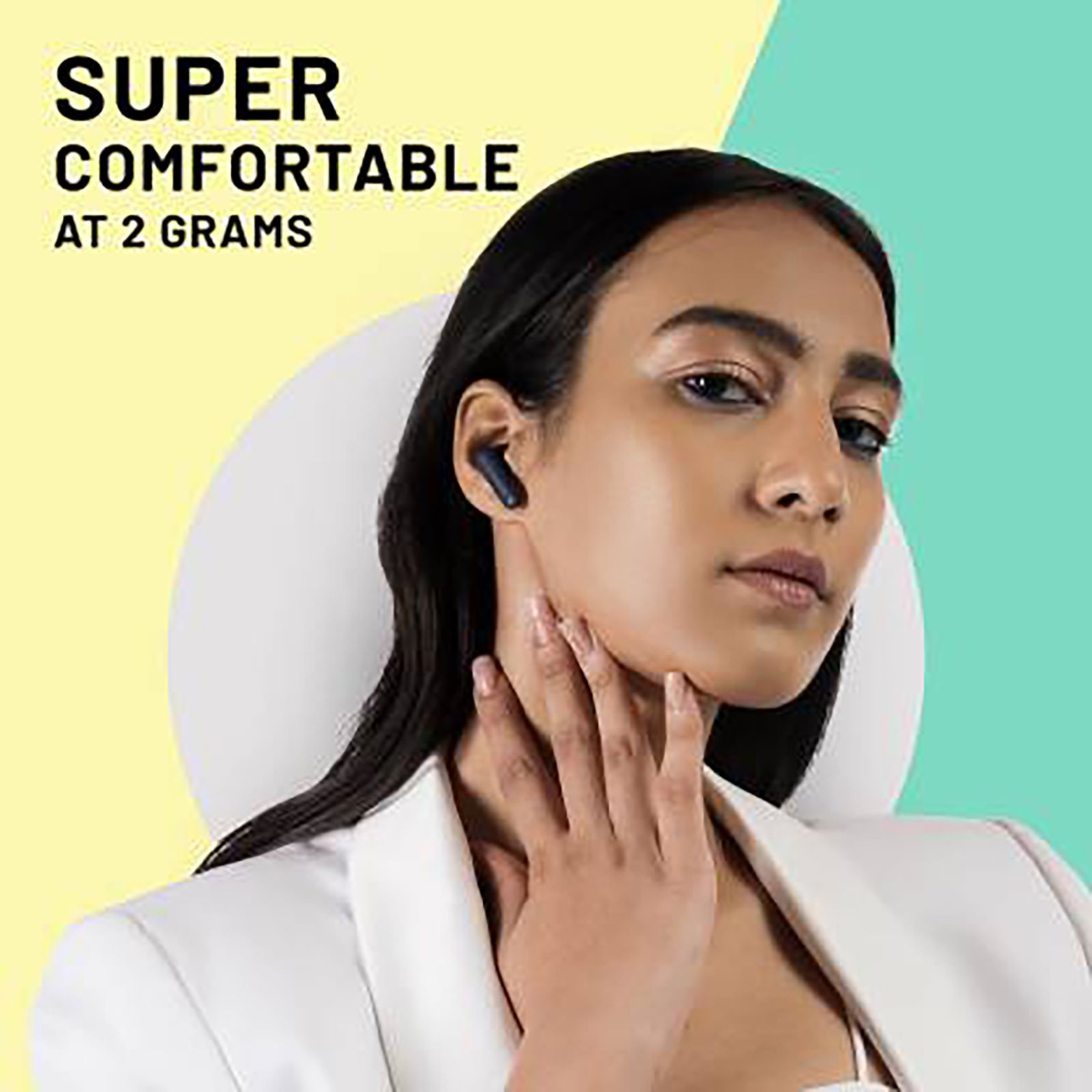 CROSSBEATS Airpop TWS Earbuds with Passive Noise Cancellation (IPX5 Water Resistant, 30 Hours Playback, Black)_13