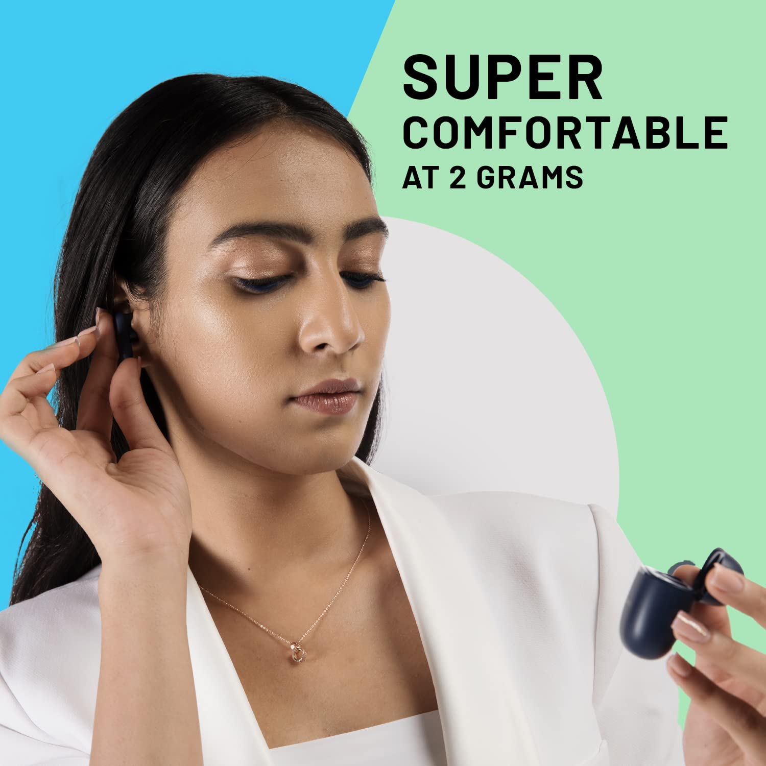 CROSSBEATS Airpop TWS Earbuds with Passive Noise Cancellation (IPX5 Water Resistant, 30 Hours Playback, Dark Blue)_10