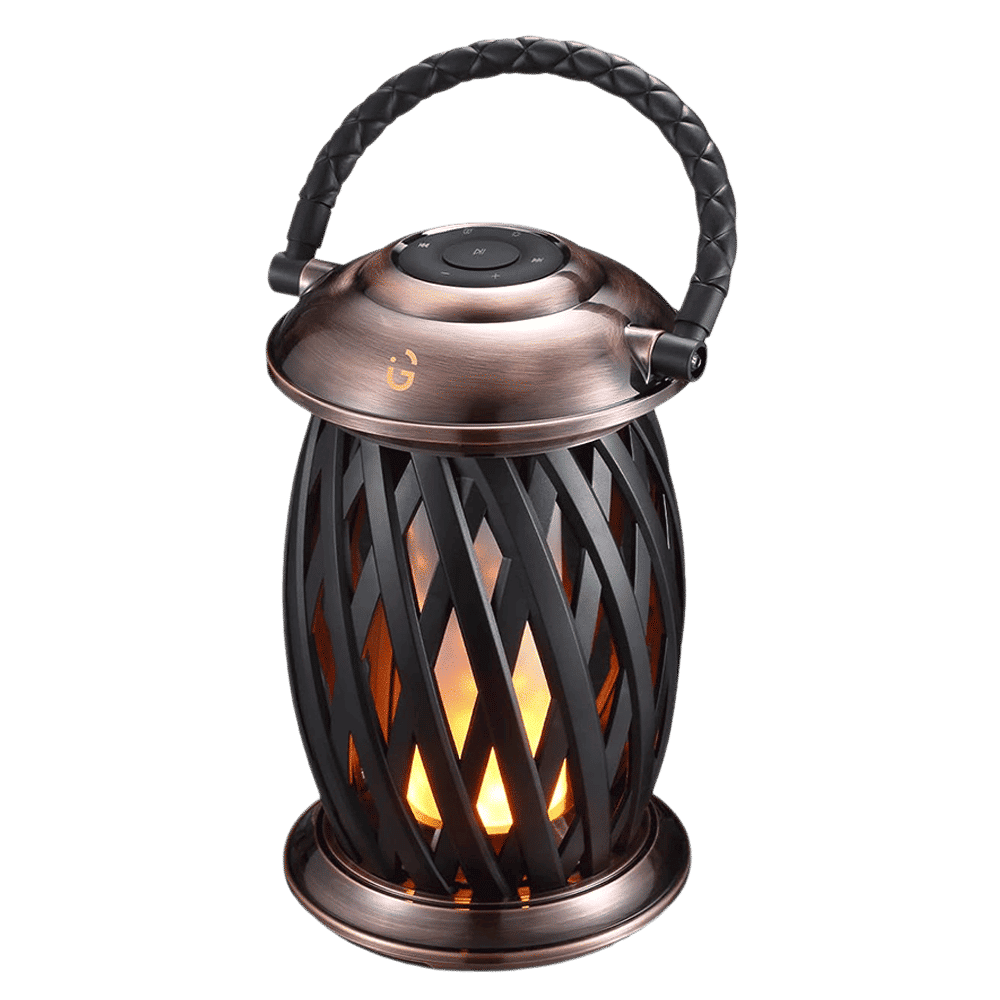 iGear Cosmic 10W Portable Bluetooth Speaker (IP65 Water Resistant, Ambient Light, Brown)_1