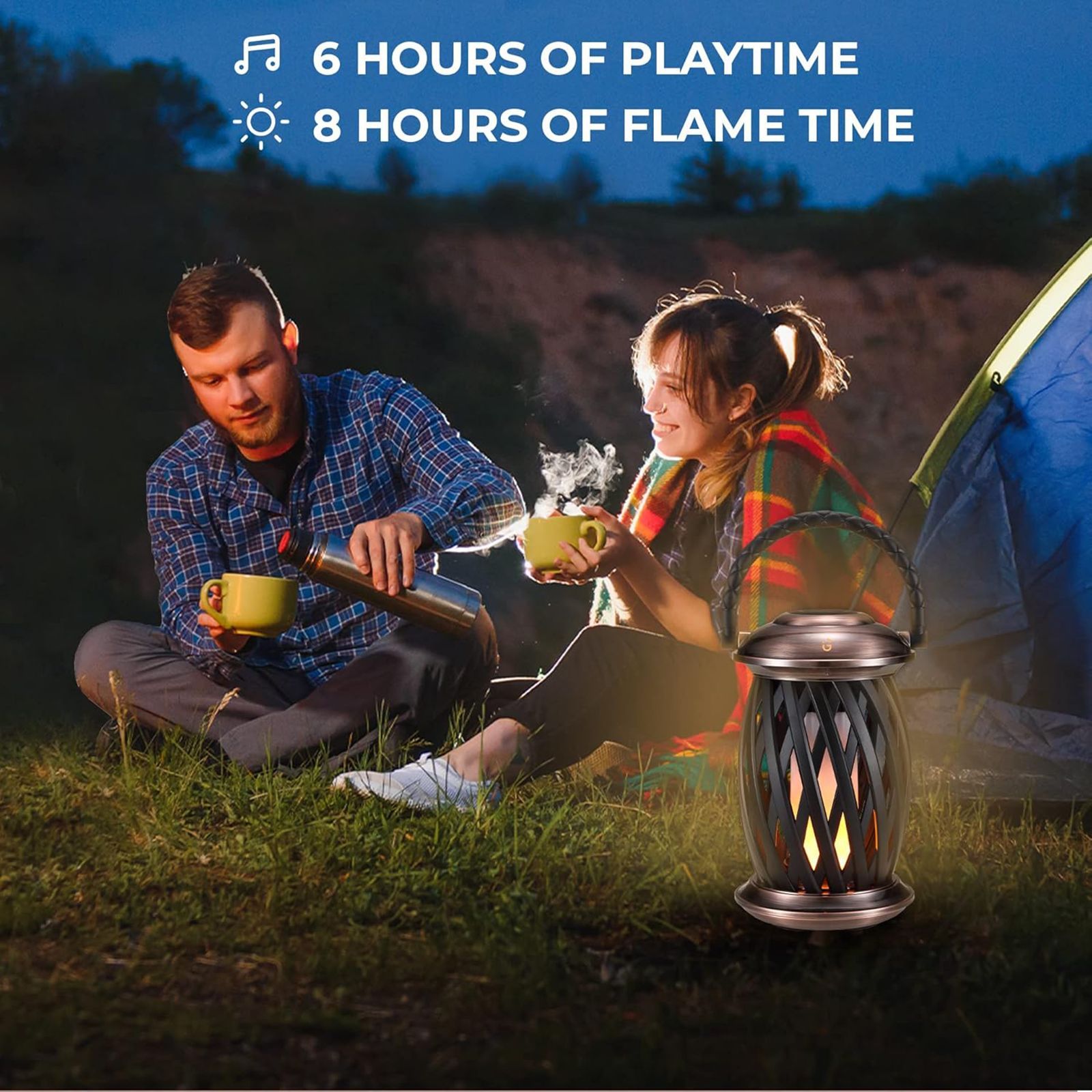 iGear Cosmic 10W Portable Bluetooth Speaker (IP65 Water Resistant, Ambient Light, Brown)_9