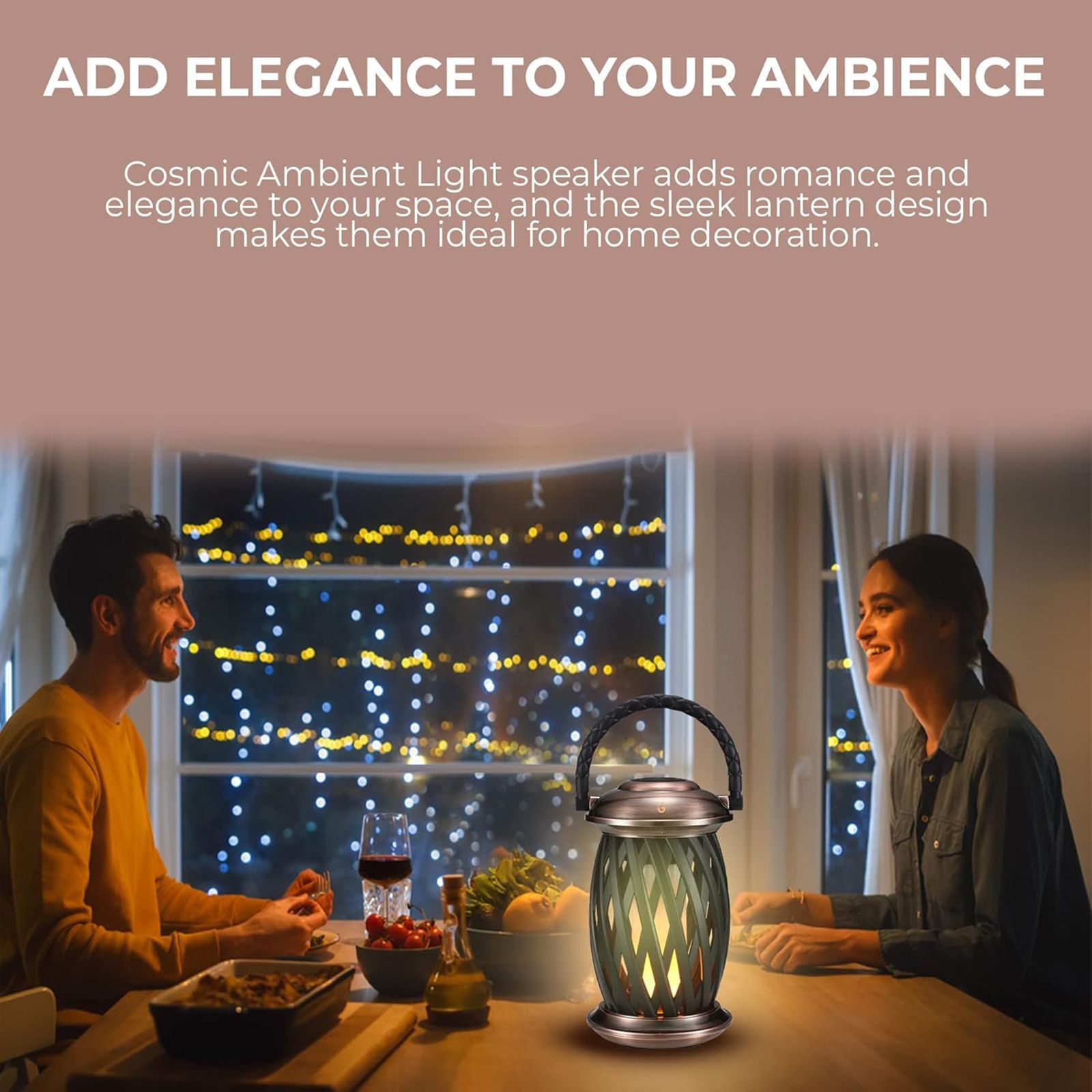 iGear Cosmic 10W Portable Bluetooth Speaker (IP65 Water Resistant, Ambient Light, Brown)_7