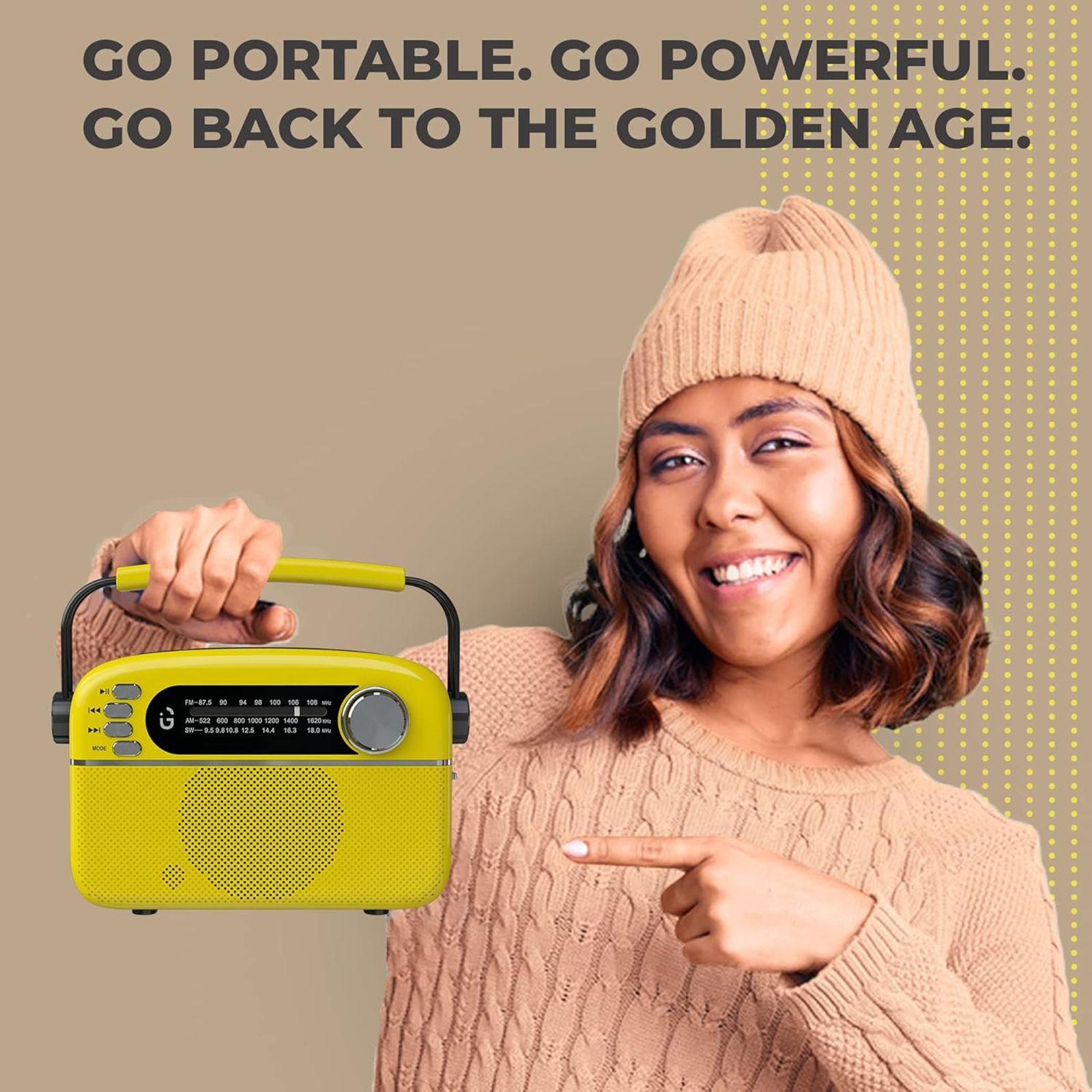 iGear Evoke 5 Watts Portable Bluetooth Speaker (Multimedia Connectivity, iG-1113, Yellow)_7