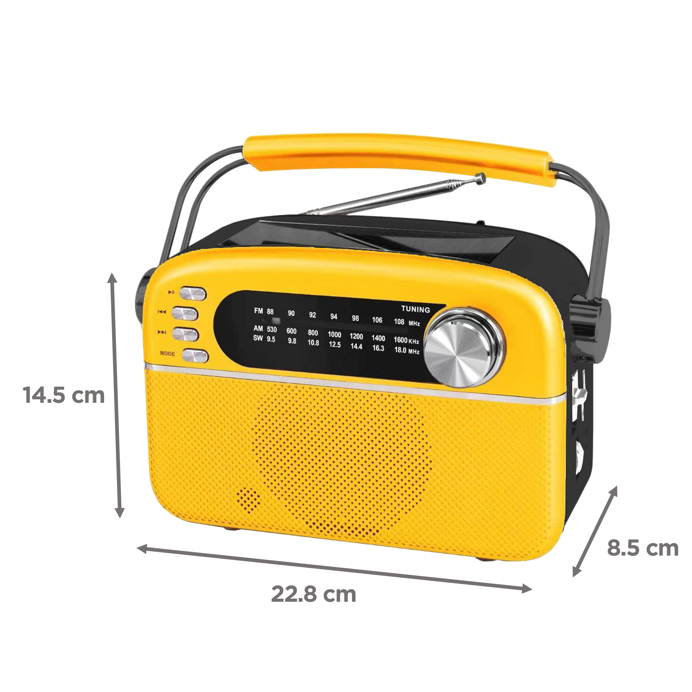 iGear Evoke 5 Watts Portable Bluetooth Speaker (Multimedia Connectivity, iG-1113, Yellow)_2