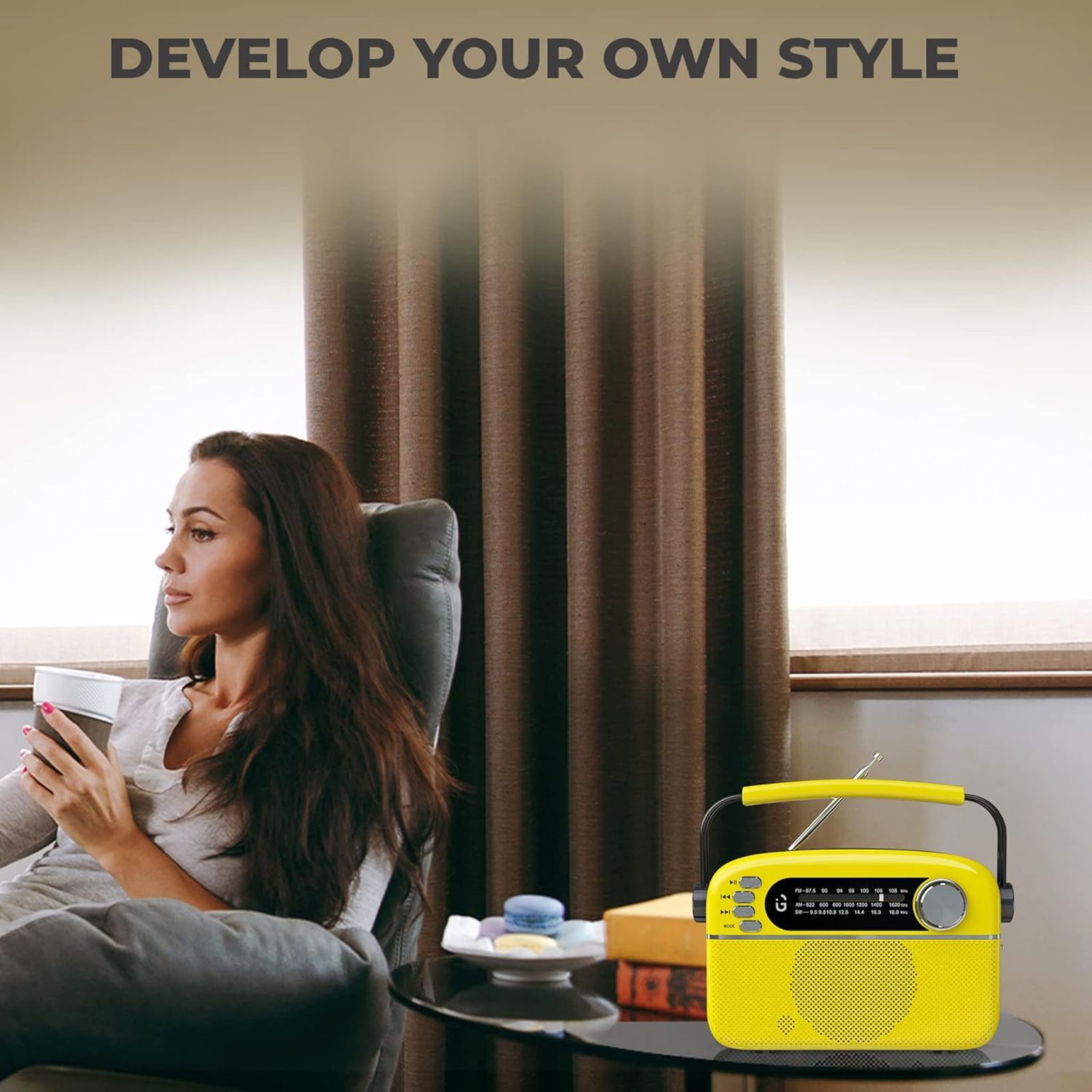 iGear Evoke 5 Watts Portable Bluetooth Speaker (Multimedia Connectivity, iG-1113, Yellow)_5