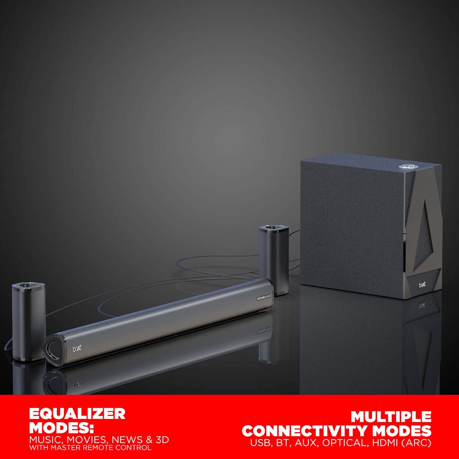 boAt Aavante Bar 3100D 260W Bluetooth Soundbar with Remote (Dolby Digital Plus Technology, 5.1 Channel, Premium Black)_7