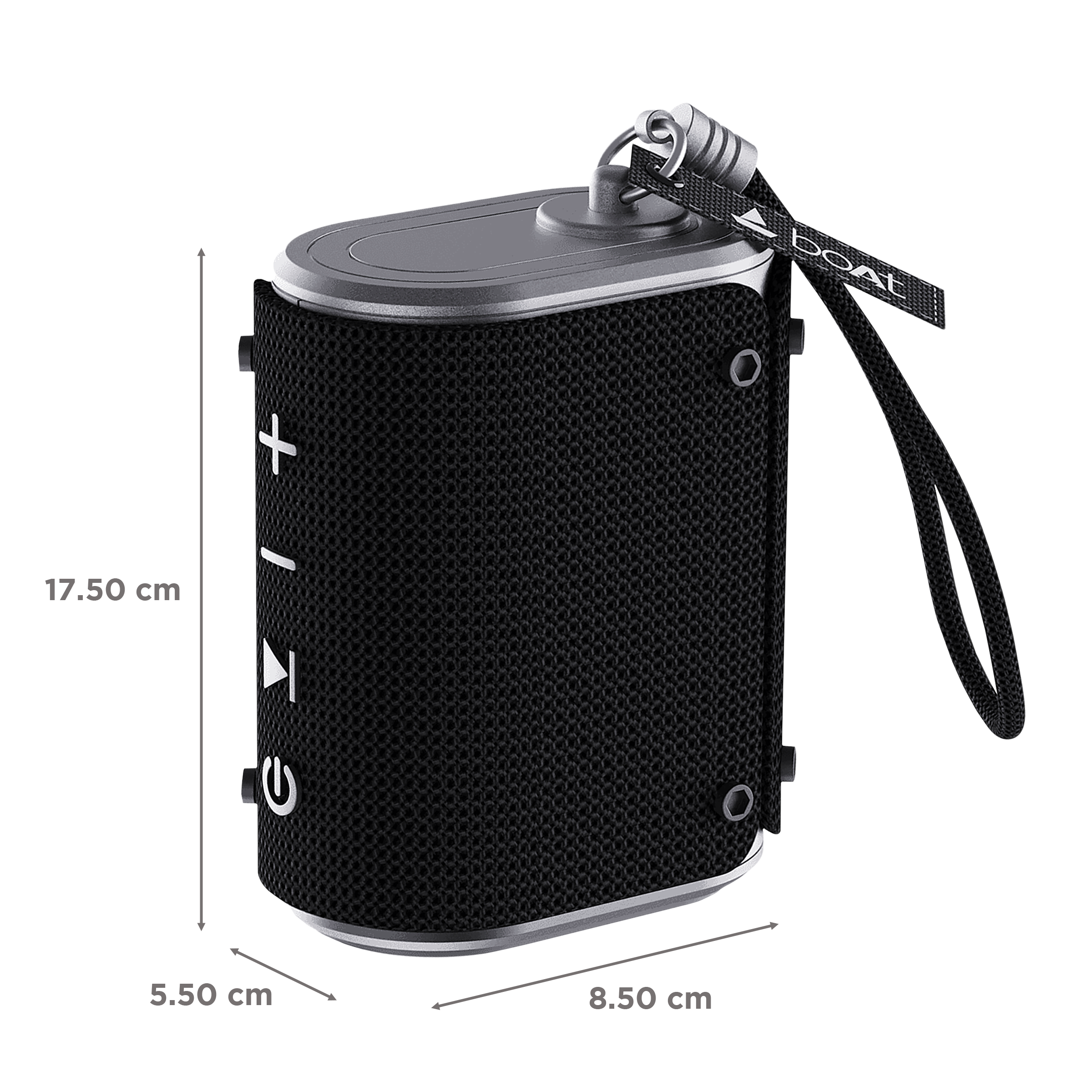boAt Stone Grenade 5W Portable Bluetooth Speaker (IPX6 Water Resistant, 7 Hours Playtime, 1.0 Channel, Charcoal Black)_3