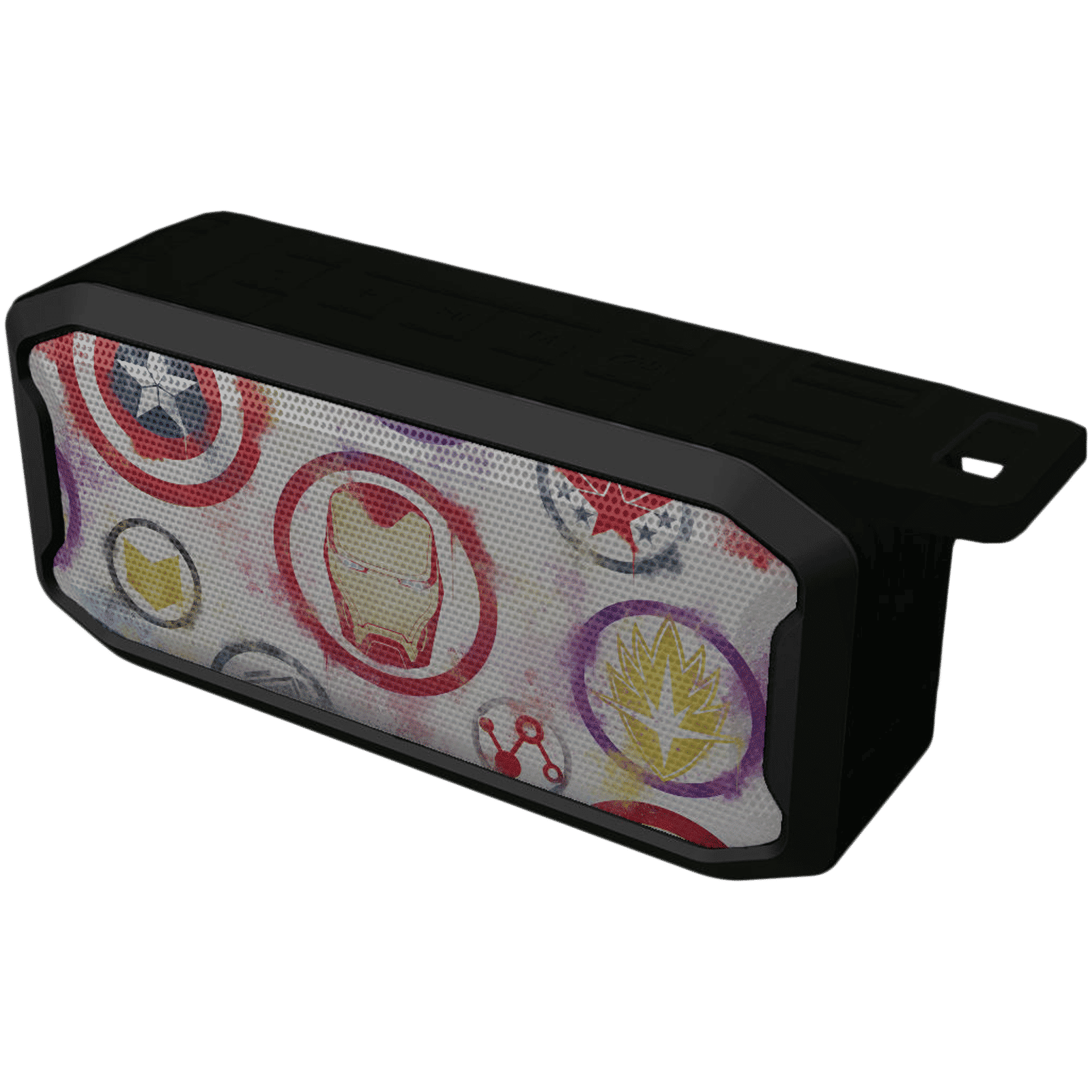 macmerise Avengers Icons Graffiti 6W Portable Bluetooth Speaker (IPX7 Water Resistant, TWS Compatibility, Stereo Channel, Multicolor)_3
