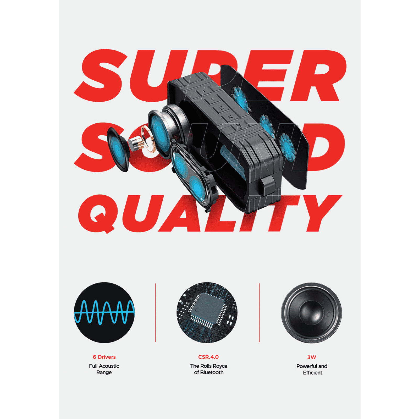 macmerise Batman Mashup 6W Portable Bluetooth Speaker (IPX7 Water Resistant, TWS Compatibility, Multicolor)_6