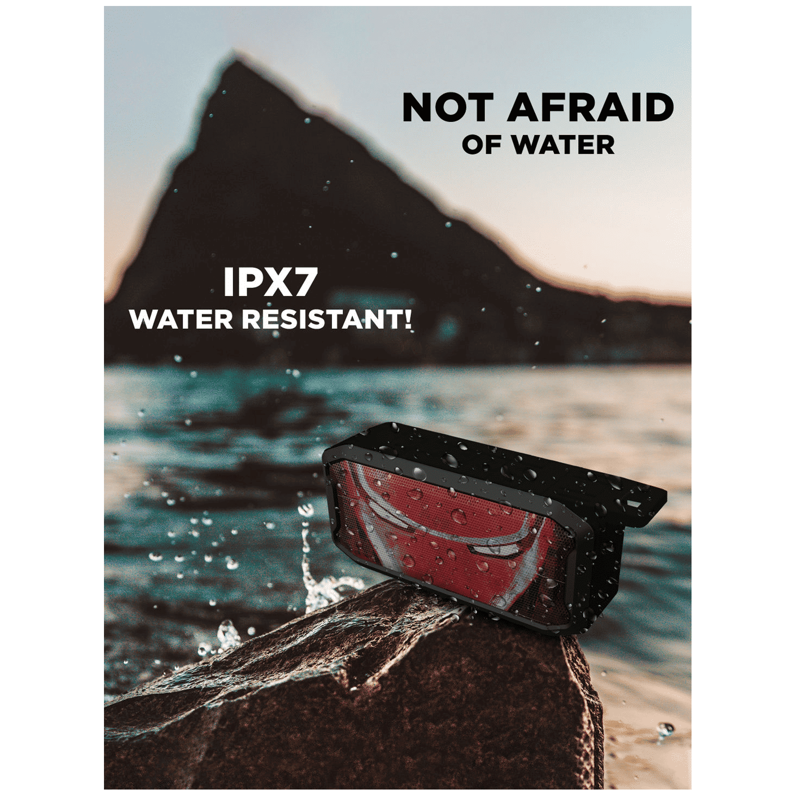 macmerise Charcoal Art Iron Man 5W Portable Bluetooth Speaker (IPX7 Waterproof, 3 Hours Playback Time, Multi Color)_7