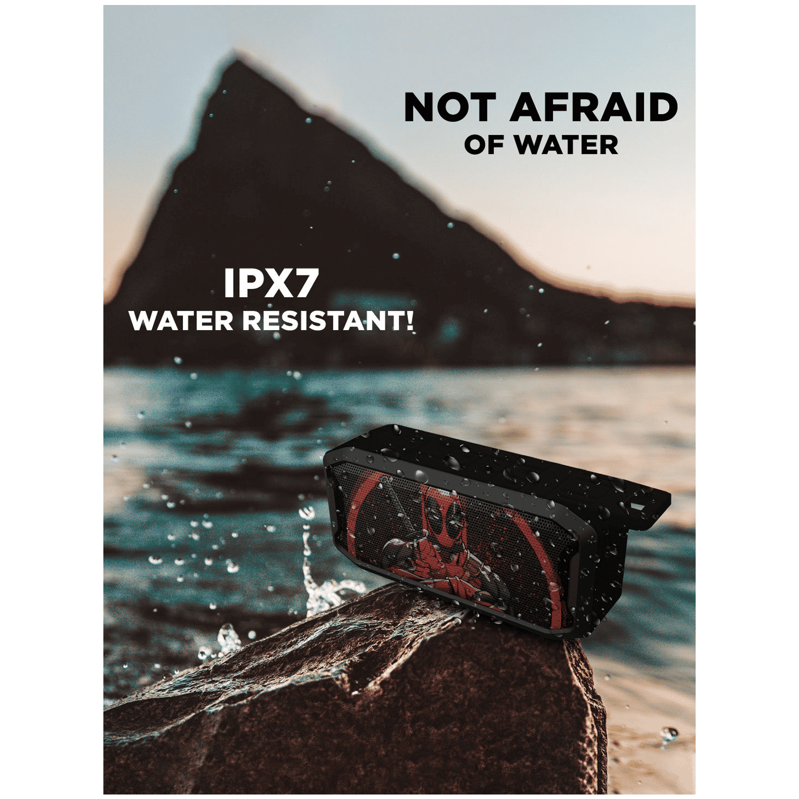 macmerise Deadpool Stance 6W Portable Bluetooth Speaker (IPX7 Water Resistant, TWS Compatibility, 2.1 Channel, Multicolor)_6