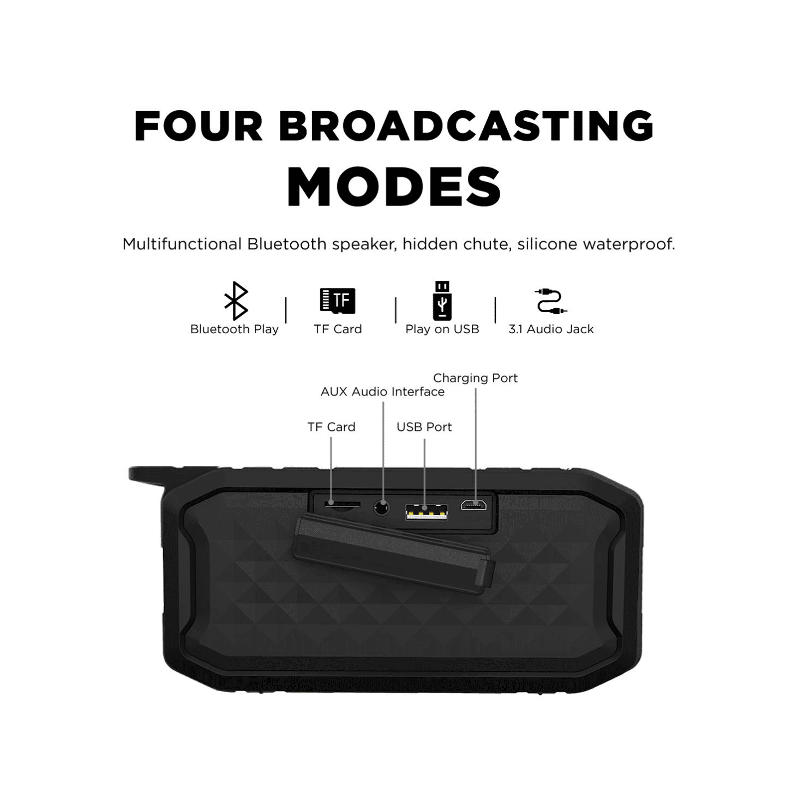 macmerise Endgame Logo 6W Portable Bluetooth Speaker (IPX7 Water Resistant, TWS Compatibility, Grey)_3