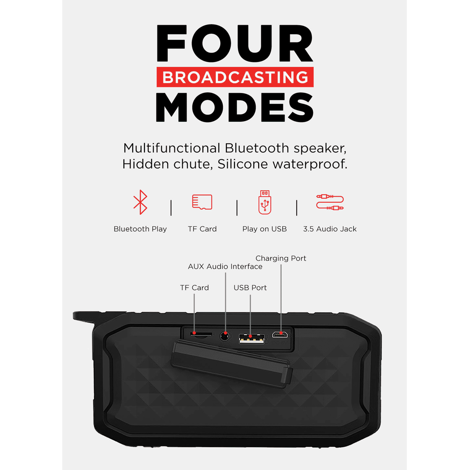 macmerise Wonder Woman Stamp 6W Portable Bluetooth Speaker (IPX7 Water Resistant, TWS Compatibility, Multicolor)_7