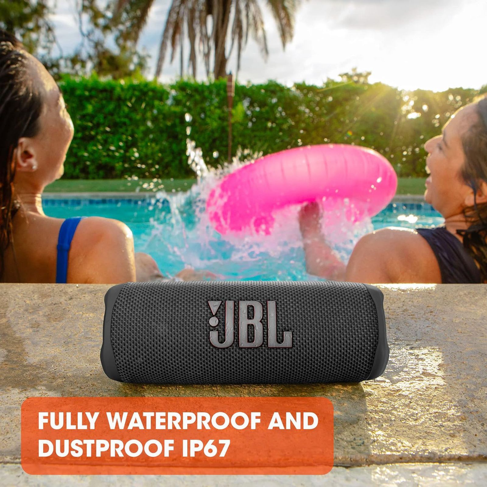 JBL Flip 6 30W Portable Bluetooth Speaker (IP67 Waterproof & Dustproof, Stereo Channel, Black)_12