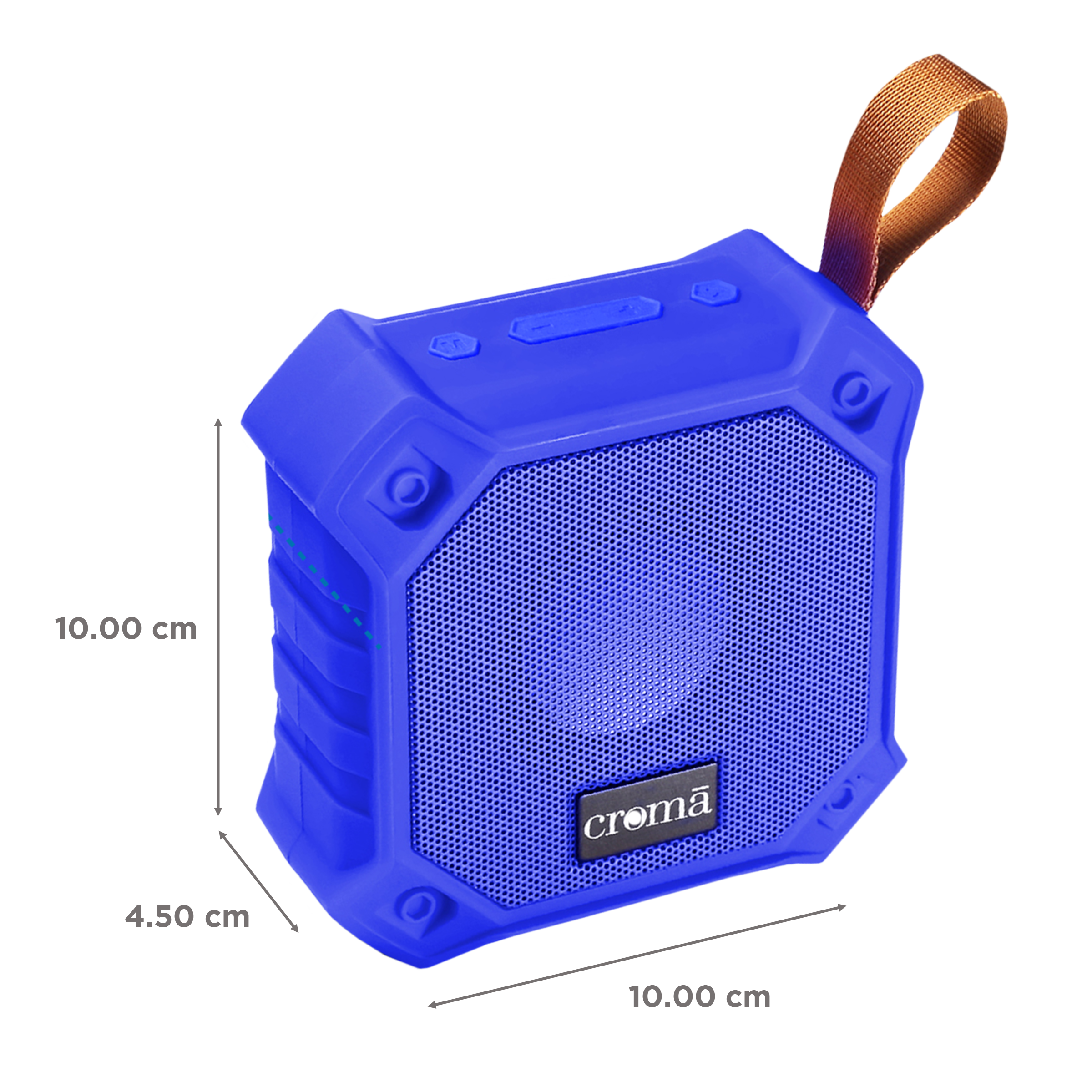 Croma 5W Portable Bluetooth Speaker (IPX7 Water Resistant, Built-in Mic, Stereo Channel, Blue) Croma 5W Portable Bluetooth Speaker (IPX7 Water Resistant, Built-in Mic, Stereo Channel, Blue)_3