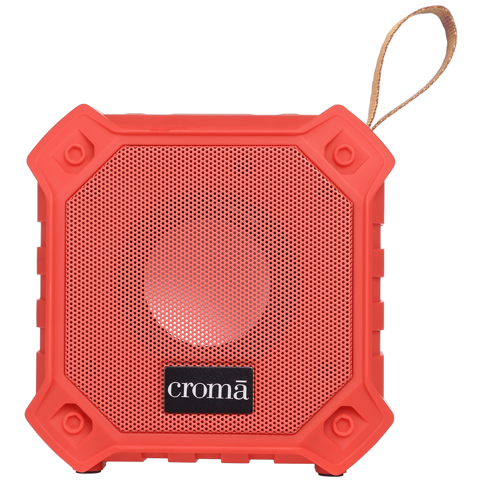 Croma 5W Portable Bluetooth Speaker (Water Resistant, Built-in Mic, Stereo Channel, Red)_1