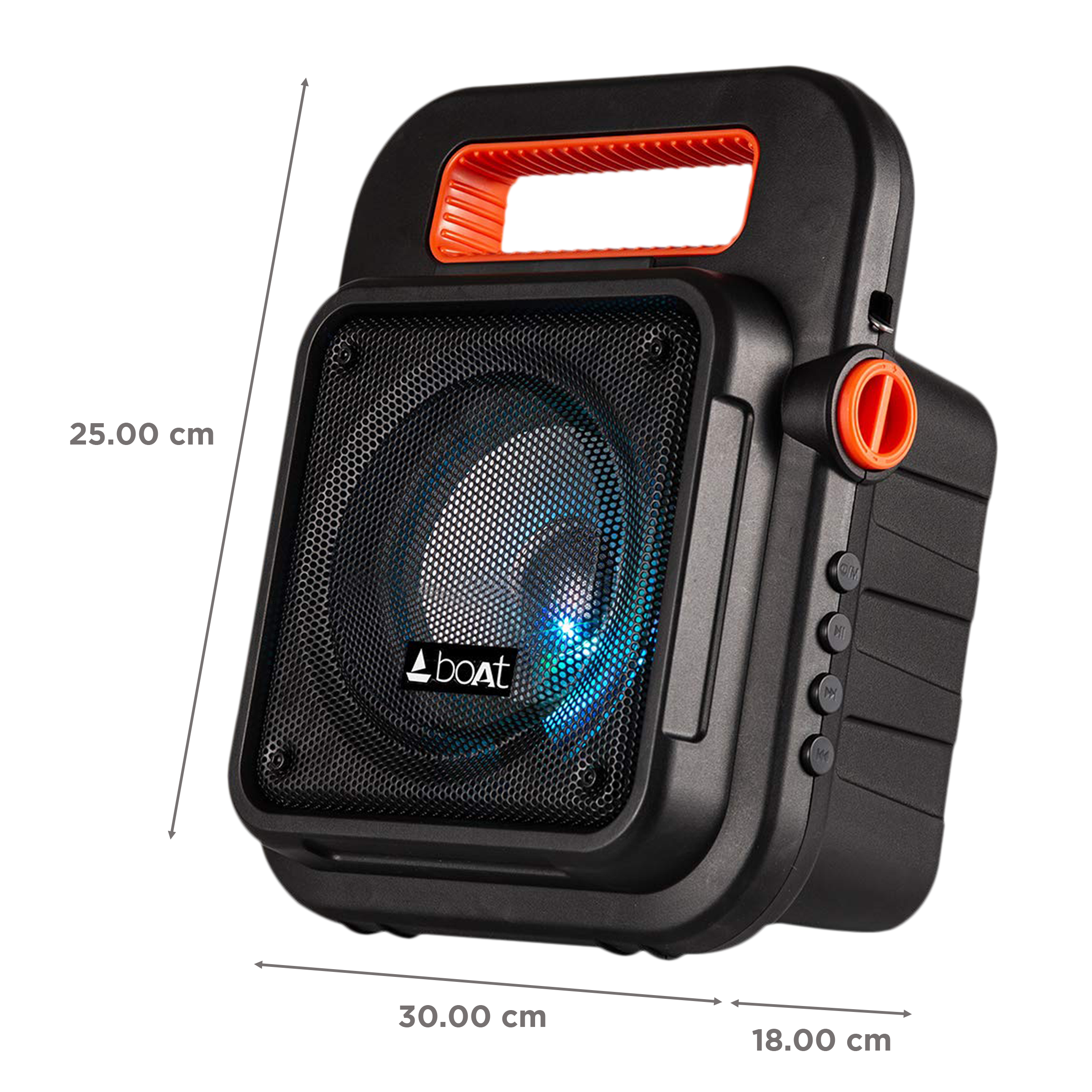 boAt Party Pal 20 15W Bluetooth Party Speaker with Mic (Upto 4.5 Hrs Playback, Mono Channel, Black)_3