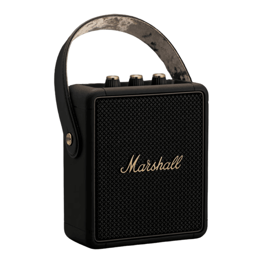 Marshall Stockwell II 20W Portable Bluetooth Speaker (IPX4 Water Resistant, 20 Hours Playtime, Stereo Channel, Black/Brass)_3