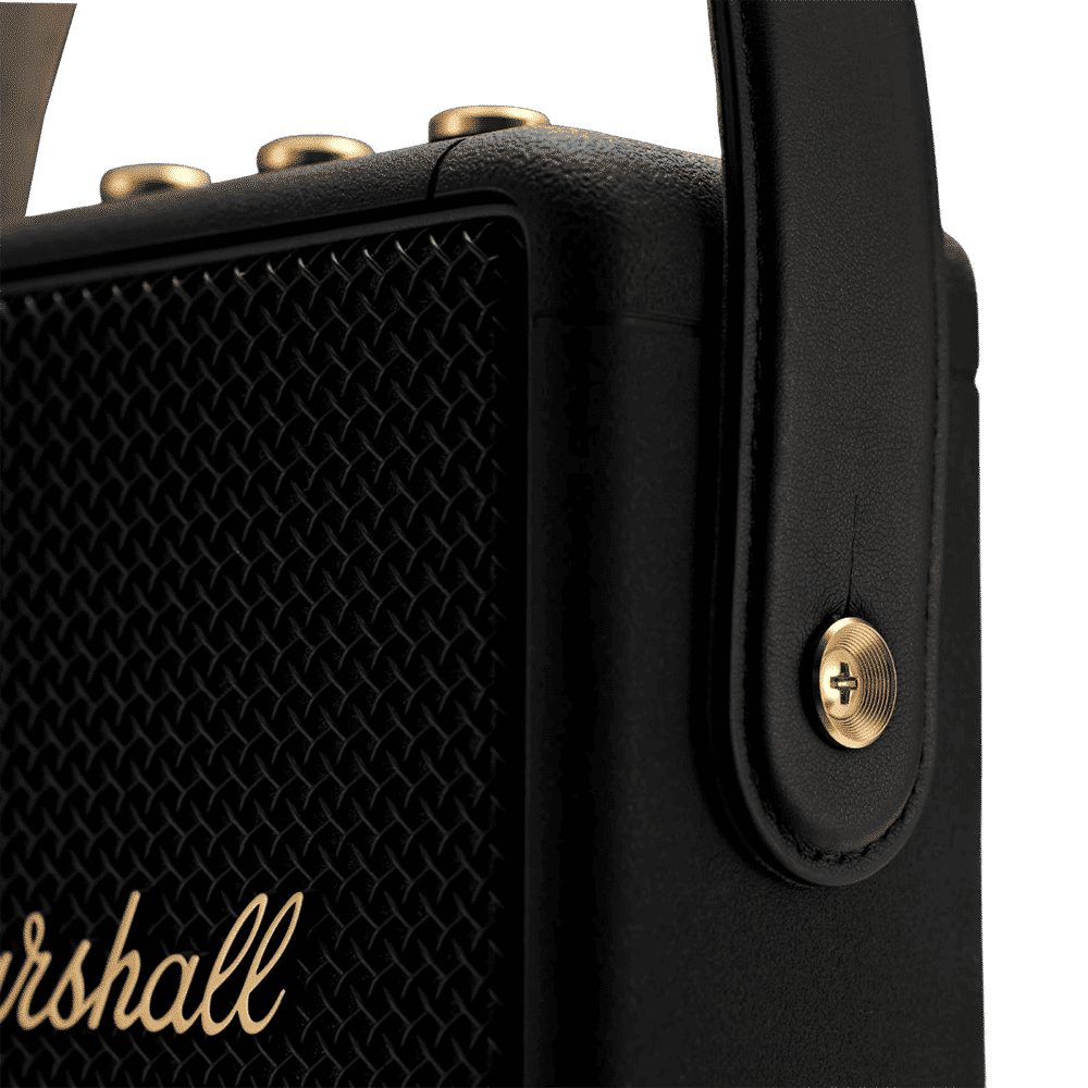 Marshall Stockwell II 20W Portable Bluetooth Speaker (IPX4 Water Resistant, 20 Hours Playtime, Stereo Channel, Black/Brass)_8