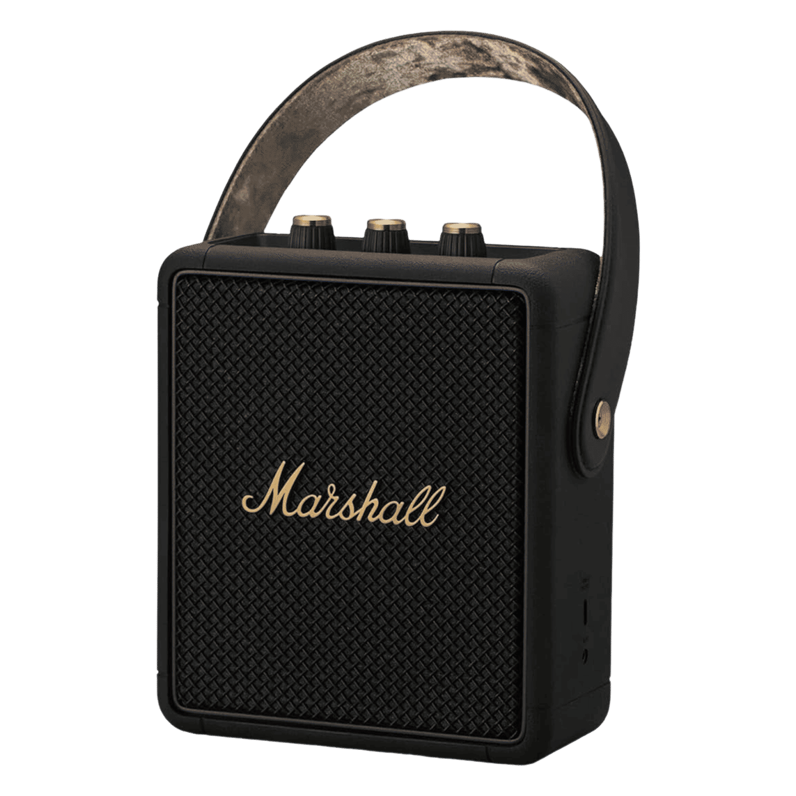 Marshall Stockwell II 20W Portable Bluetooth Speaker (IPX4 Water Resistant, 20 Hours Playtime, Stereo Channel, Black/Brass)_9