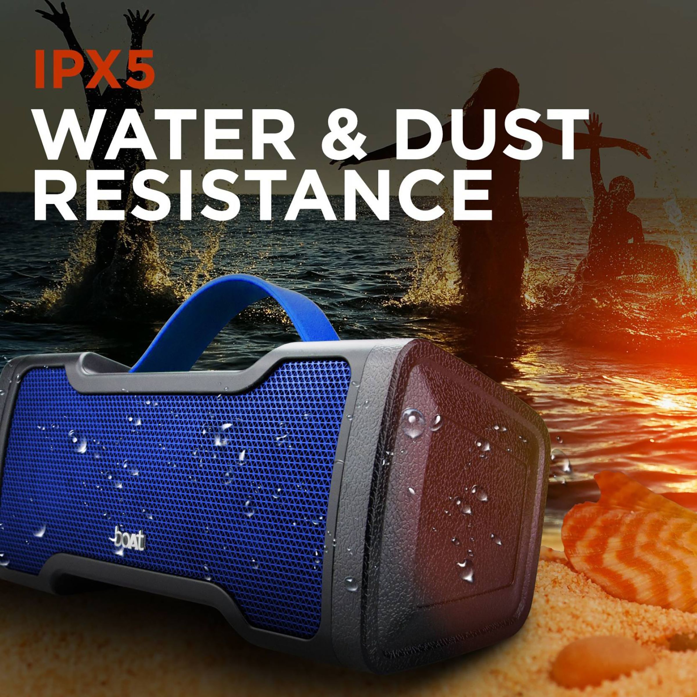 boAt Stone 1000 14W Portable Bluetooth Speaker (IPX5 Waterproof, 10 Hours Playtime, Stereo Channel, Blue) boAt Stone 1000 14W Portable Bluetooth Speaker (IPX5 Waterproof, 10 Hours Playtime, Stereo Channel, Blue)_5