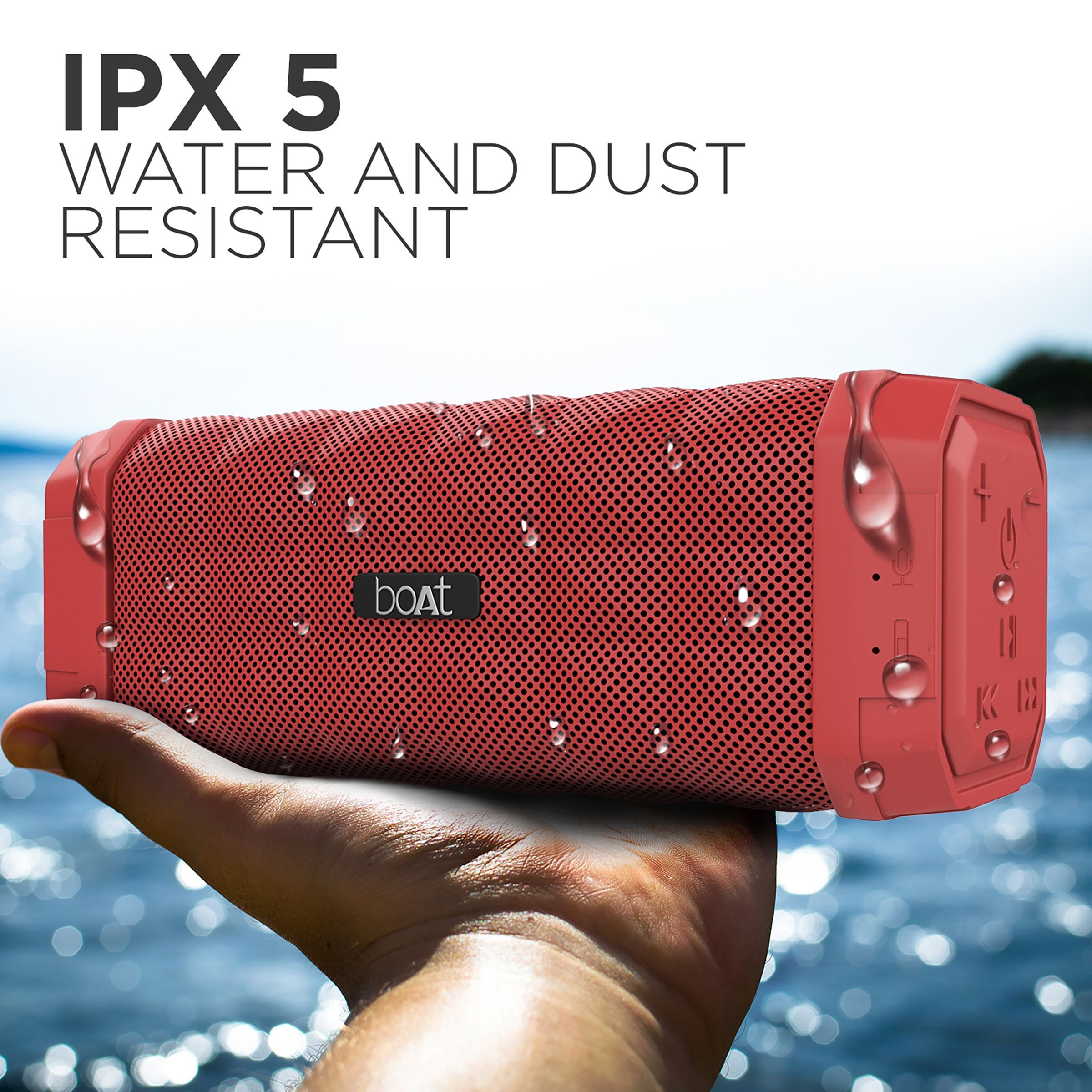 boAt Stone 650 10W Portable Bluetooth Speaker (IPX5 Water Resistant, 7 Hours Playtime, Stereo Channel, Red)_6