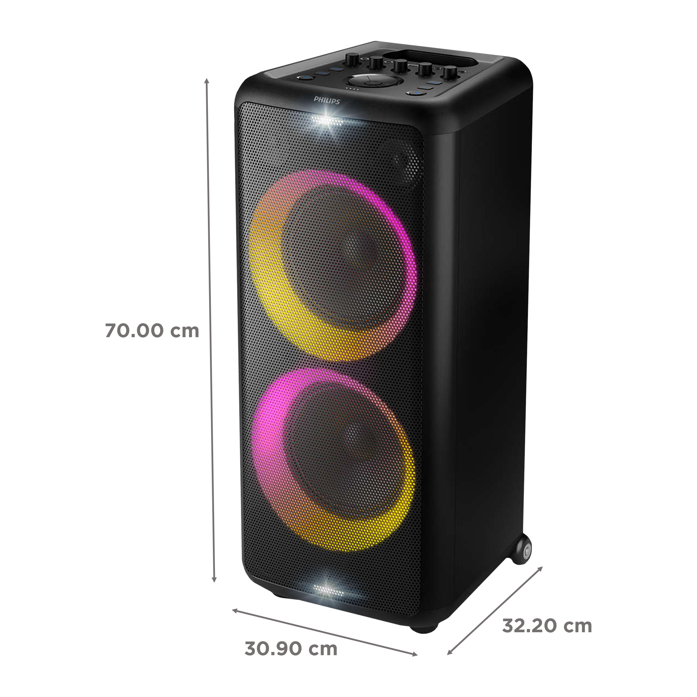 PHILIPS 160W Bluetooth Party Speaker (14 Hours Play Time, 2.0 Channel, Black)_4