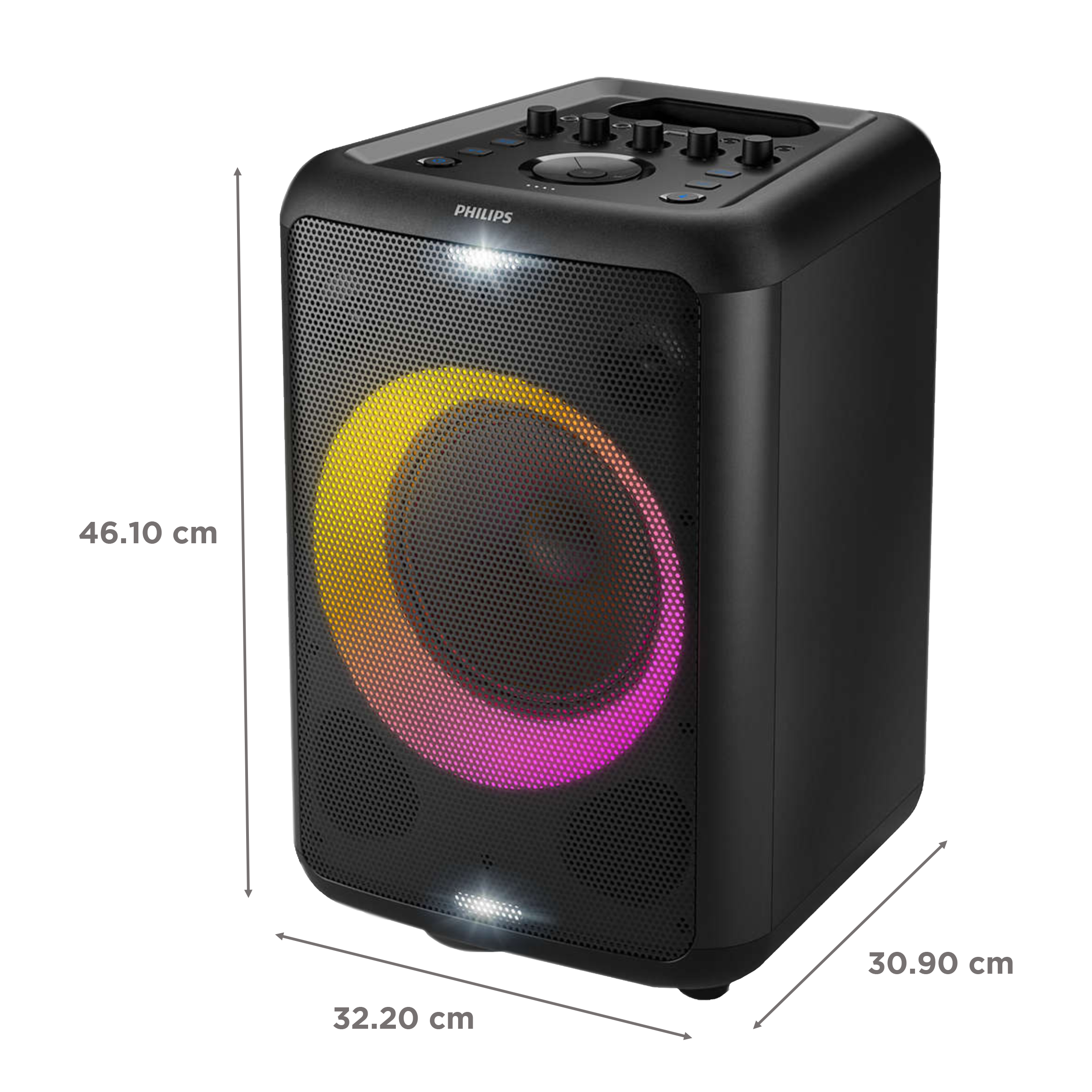 PHILIPS 80W Bluetooth Party Speaker (14 Hours Play Time, 2.0 Channel, Black)_4