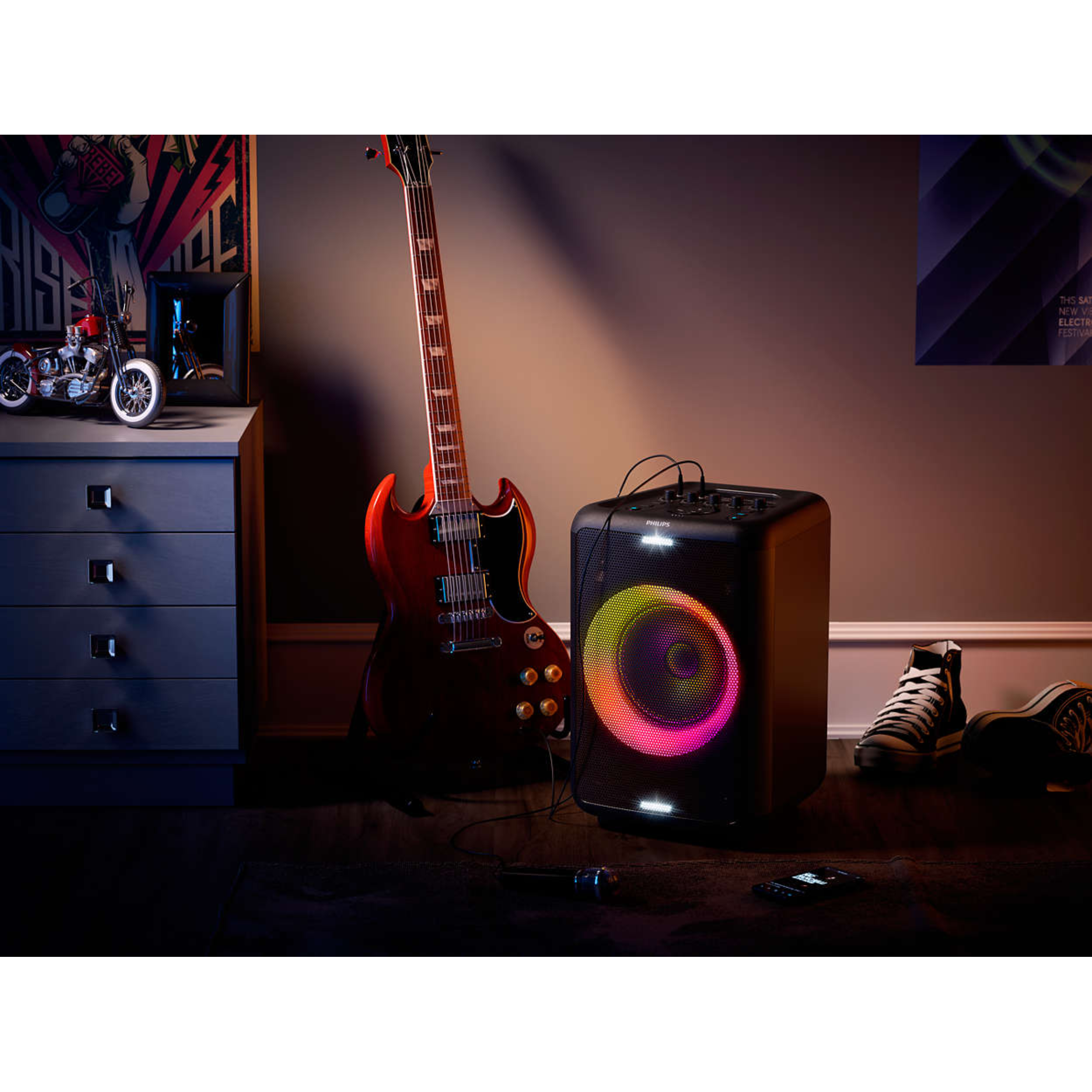 PHILIPS 80W Bluetooth Party Speaker (14 Hours Play Time, 2.0 Channel, Black)_7