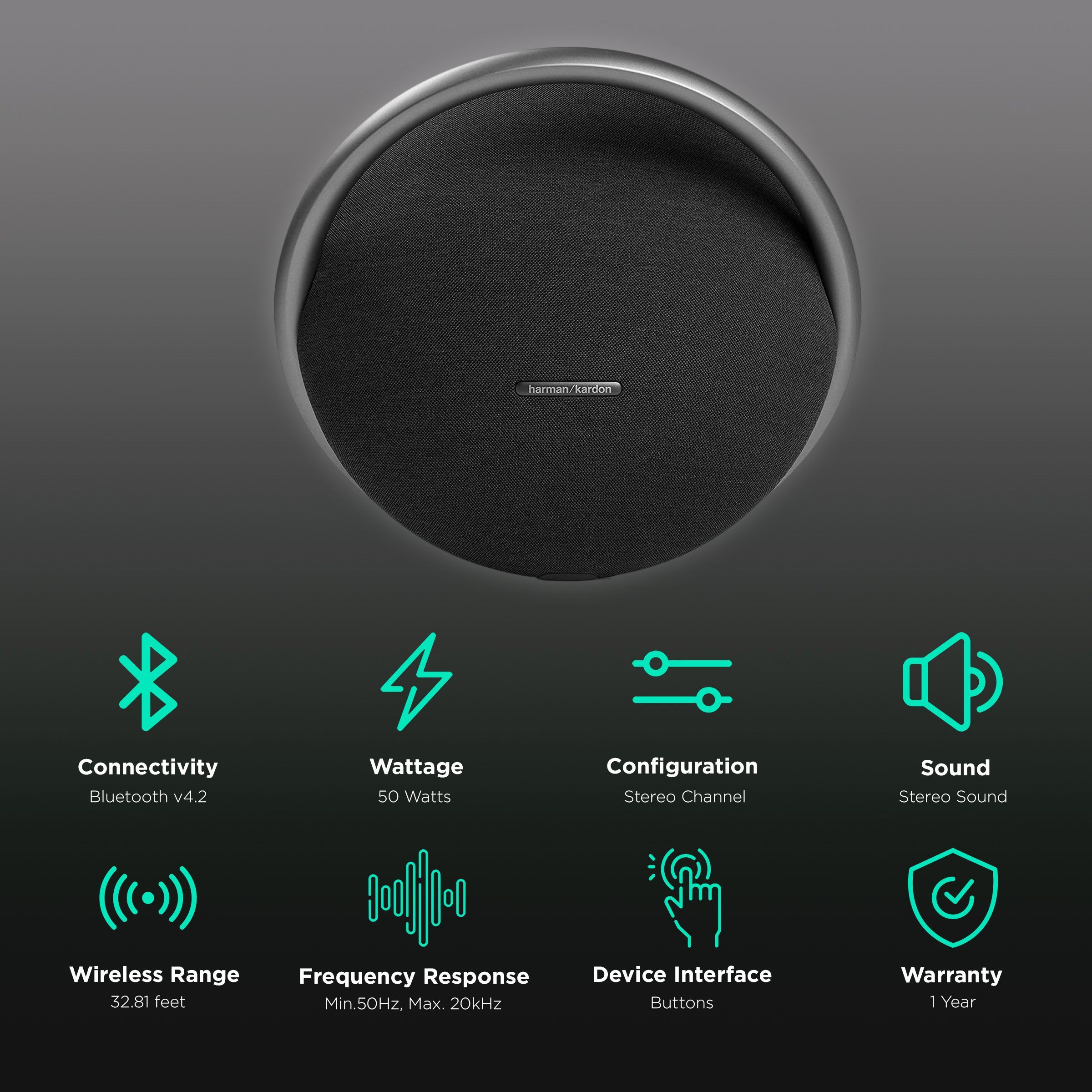 Harman Kardon Onyx Studio 7 50W Portable Bluetooth Speaker (8 Hours Playtime, Stereo Channel, Black) Harman Kardon Onyx Studio 7 50W Portable Bluetooth Speaker (8 Hours Playtime, Stereo Channel, Black)_2