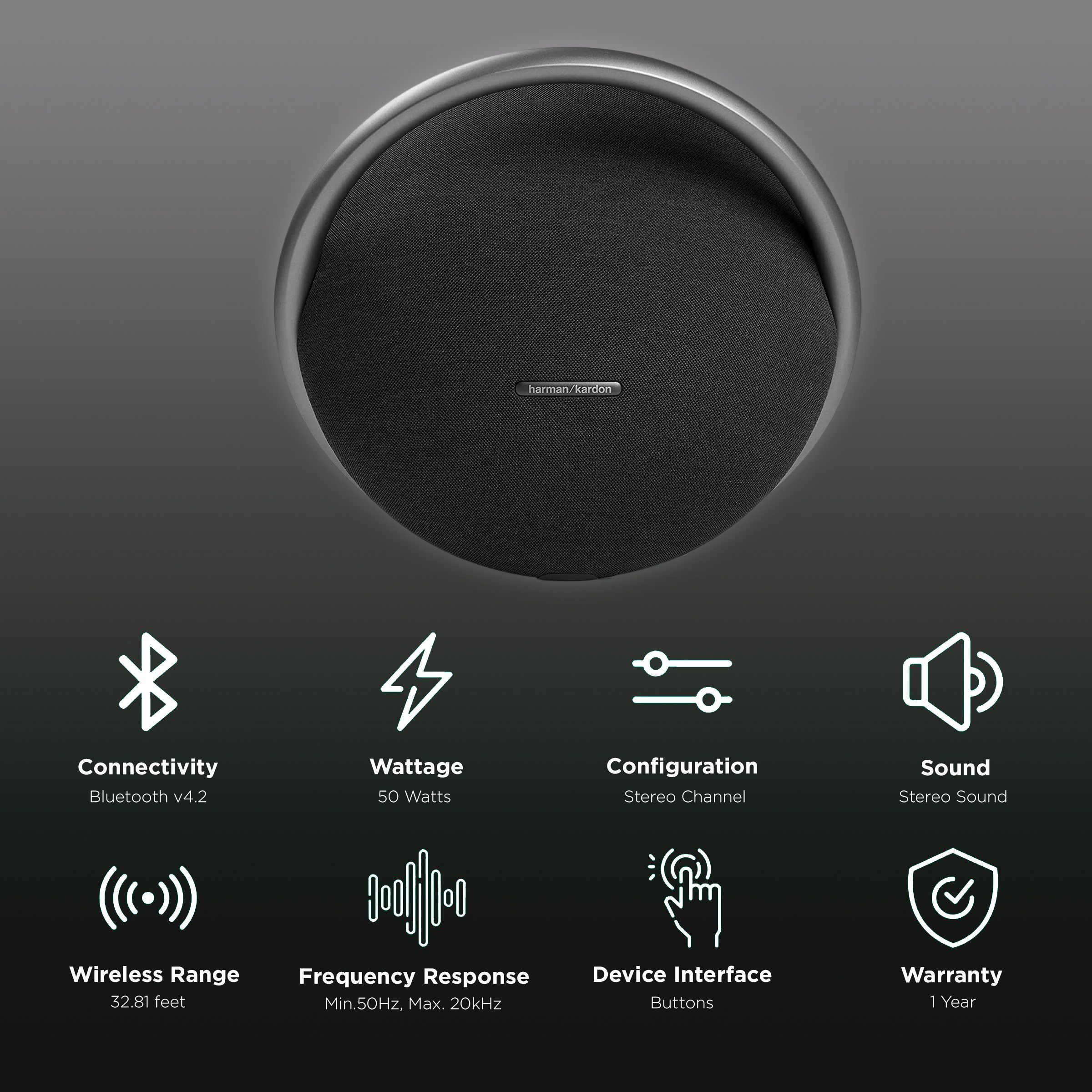 Harman Kardon Onyx Studio 7 50W Portable Bluetooth Speaker (8 Hours Playtime, Stereo Channel, Black)_2