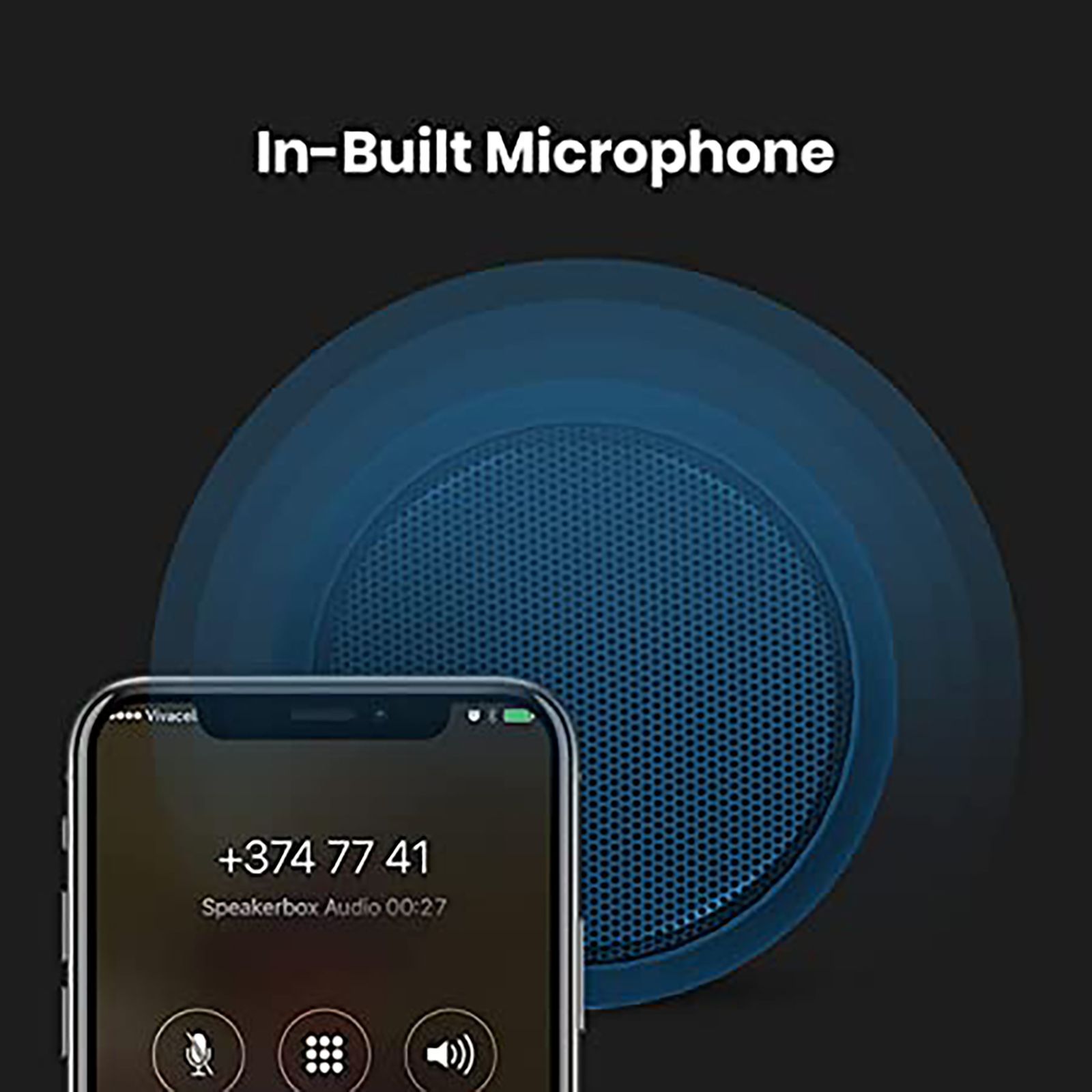 PORTRONICS Sound Drum 1 10W Portable Bluetooth Speaker (10 Hours Playtime, 5.1 Channel, Blue)_6