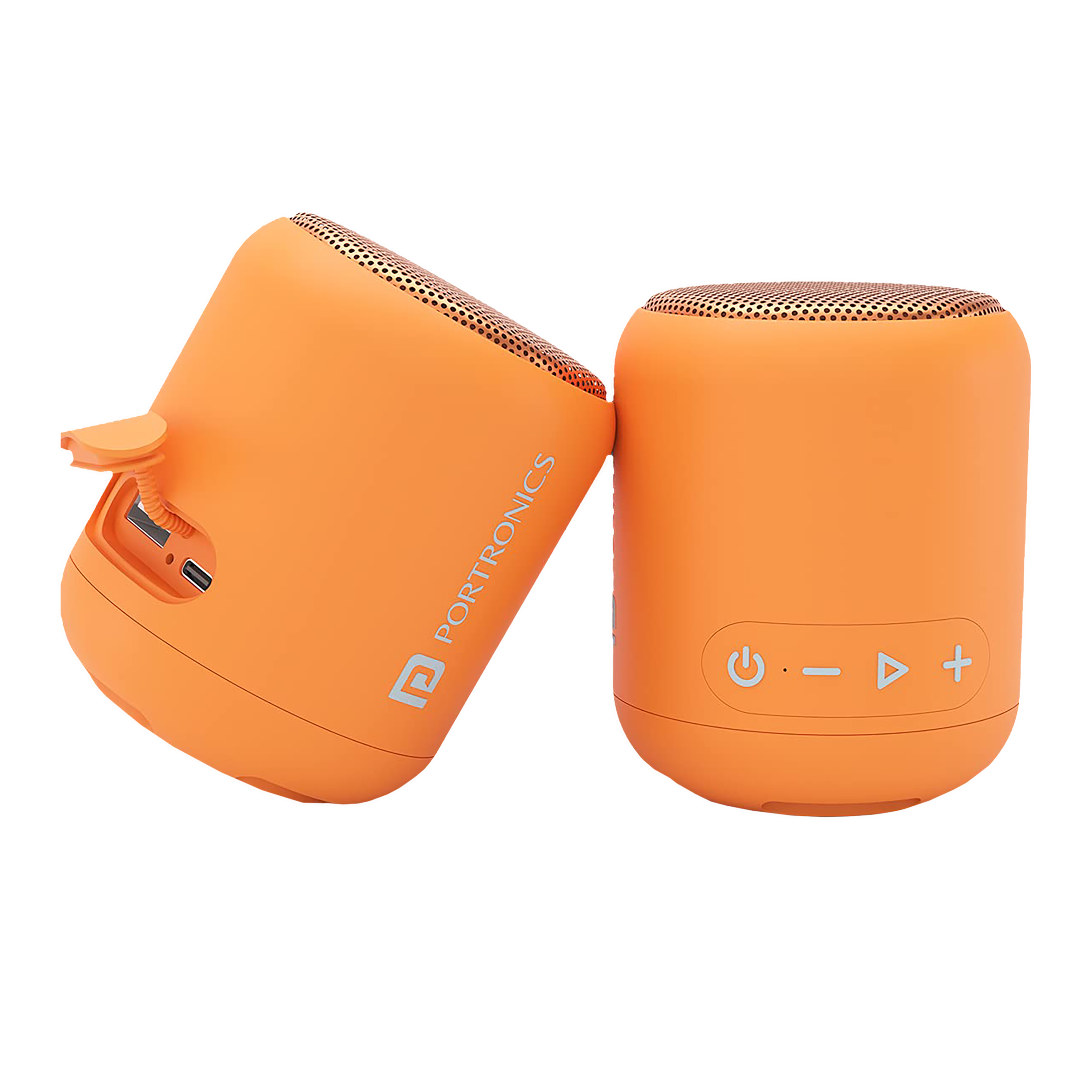PORTRONICS Sound Drum 1 10W Portable Bluetooth Speaker (10 Hours Playtime, 5.1 Channel, Orange)_3