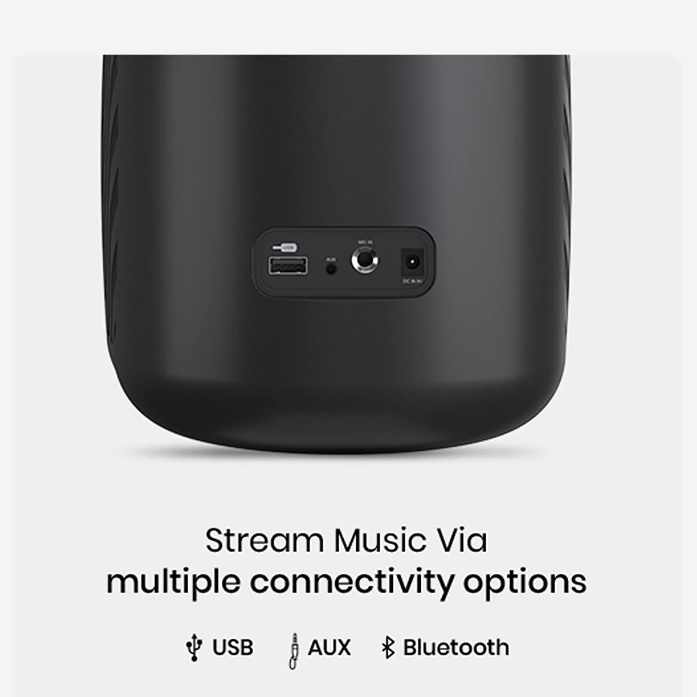 PORTRONICS Dash 40W Portable Bluetooth Speaker (Built-in FM Radio, Black/Grey) PORTRONICS Dash 40W Portable Bluetooth Speaker (Built-in FM Radio, Black/Grey)_7