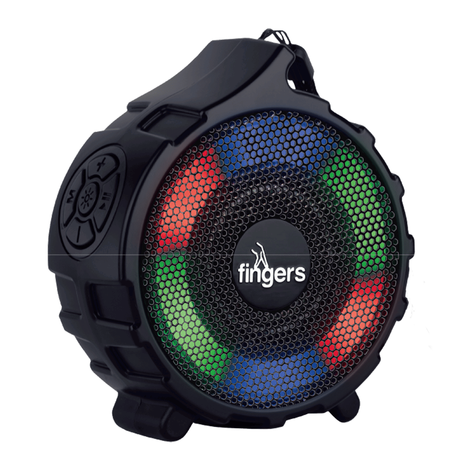 fingers RGB-Gem 5W Portable Bluetooth Speaker (8 Hours Playtime, Stereo Channel, Classic Black)_3