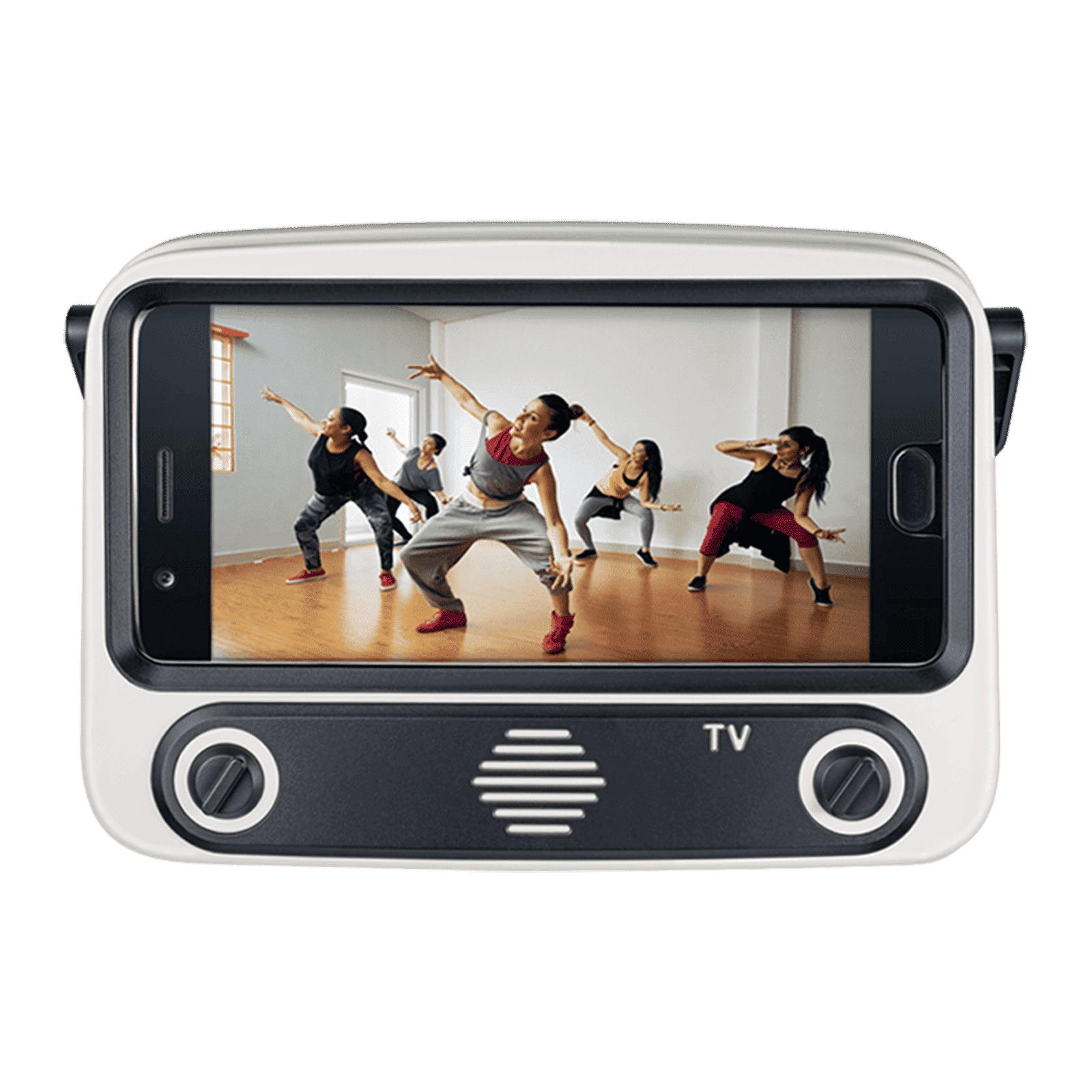 fingers My-Own-TV (MOT) 8W Portable Bluetooth Speaker (15 Hours Playtime, Ivory White)_1