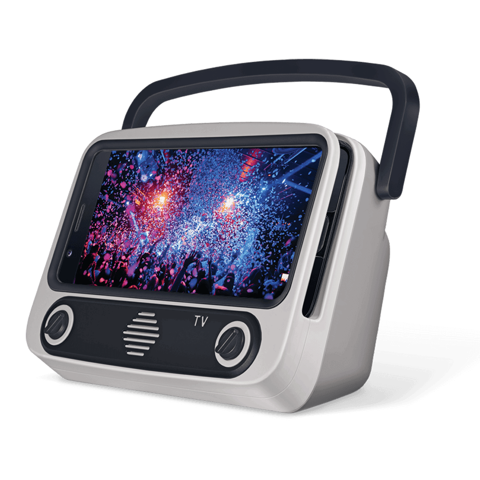 fingers My-Own-TV (MOT) 8W Portable Bluetooth Speaker (15 Hours Playtime, Ivory White)_3