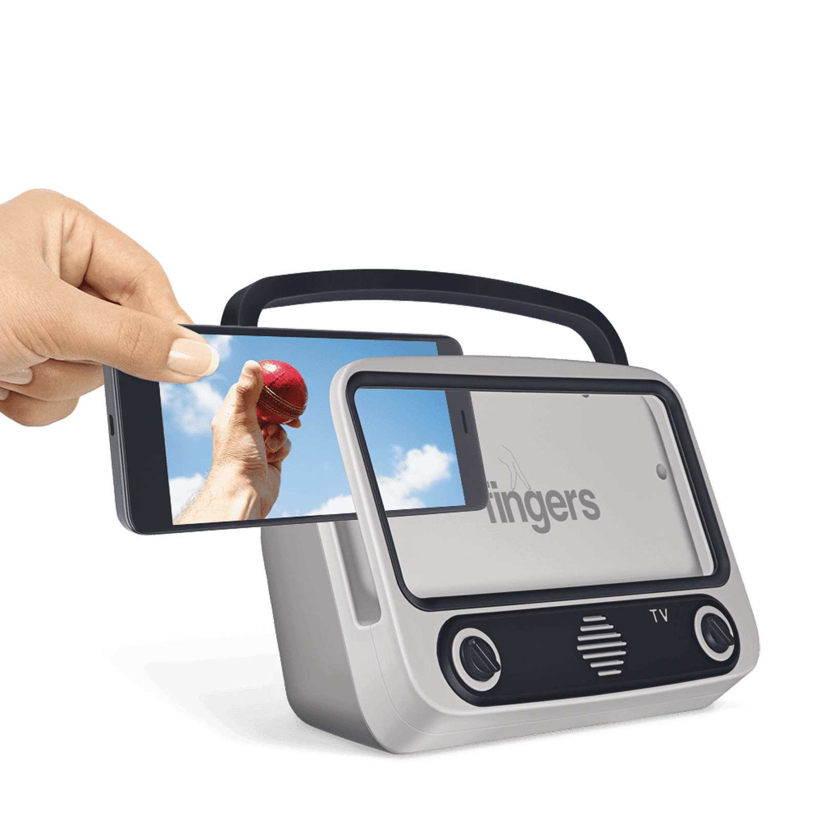 fingers My-Own-TV (MOT) 8W Portable Bluetooth Speaker (15 Hours Playtime, Ivory White)_6