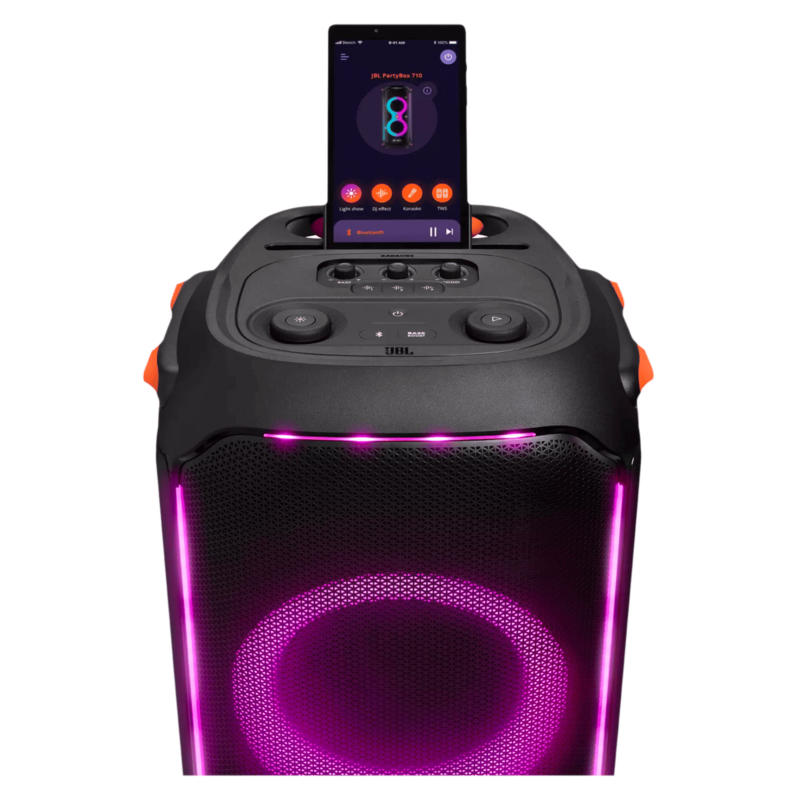 JBL PartyBox 710 800W Bluetooth Party Speaker (IPX4 Splashproof, 2.1 Channel, Black)_12