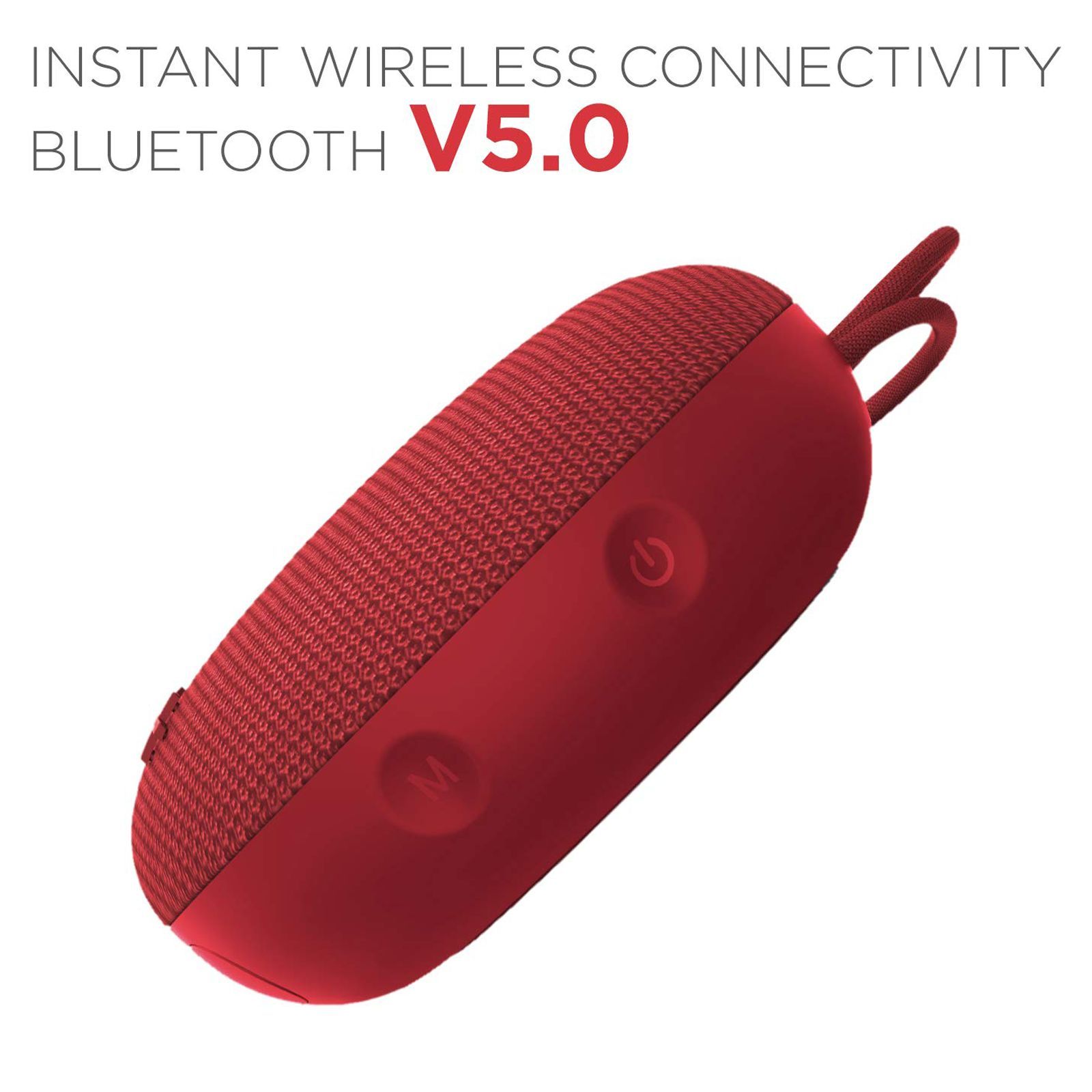 boAt Stone 190 5W Portable Bluetooth Speaker (IPX7 Water Resistant, 4 Hours Playtime, 5.1 Channel, Red)_9