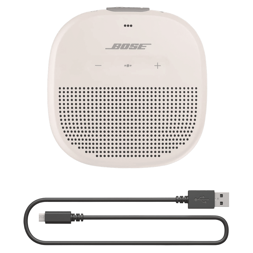 BOSE SoundLink Micro 5W Portable Bluetooth Speaker (IPX67 Water Resistant, Stereo Sound, Mono Speaker, White Smoke)_7