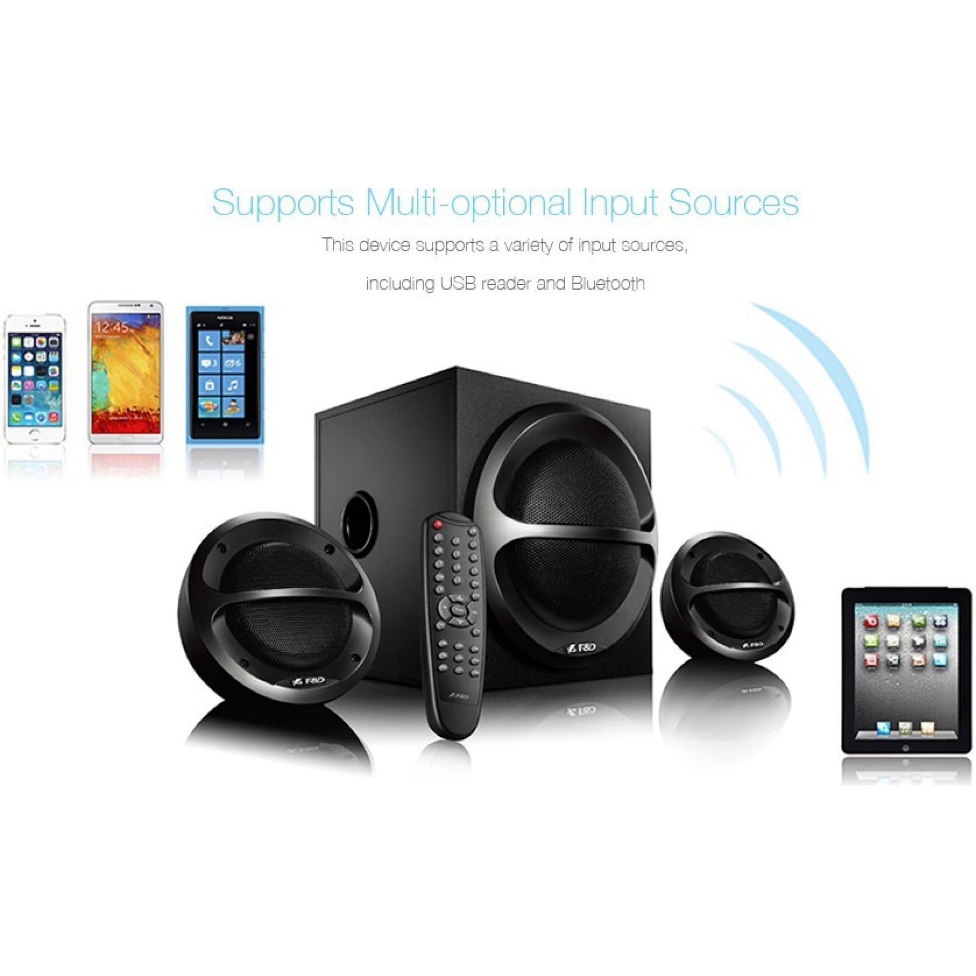 F&D A111X 35W Multimedia Speaker (Built-in FM Radio, 2.1 Channel, Black)_5